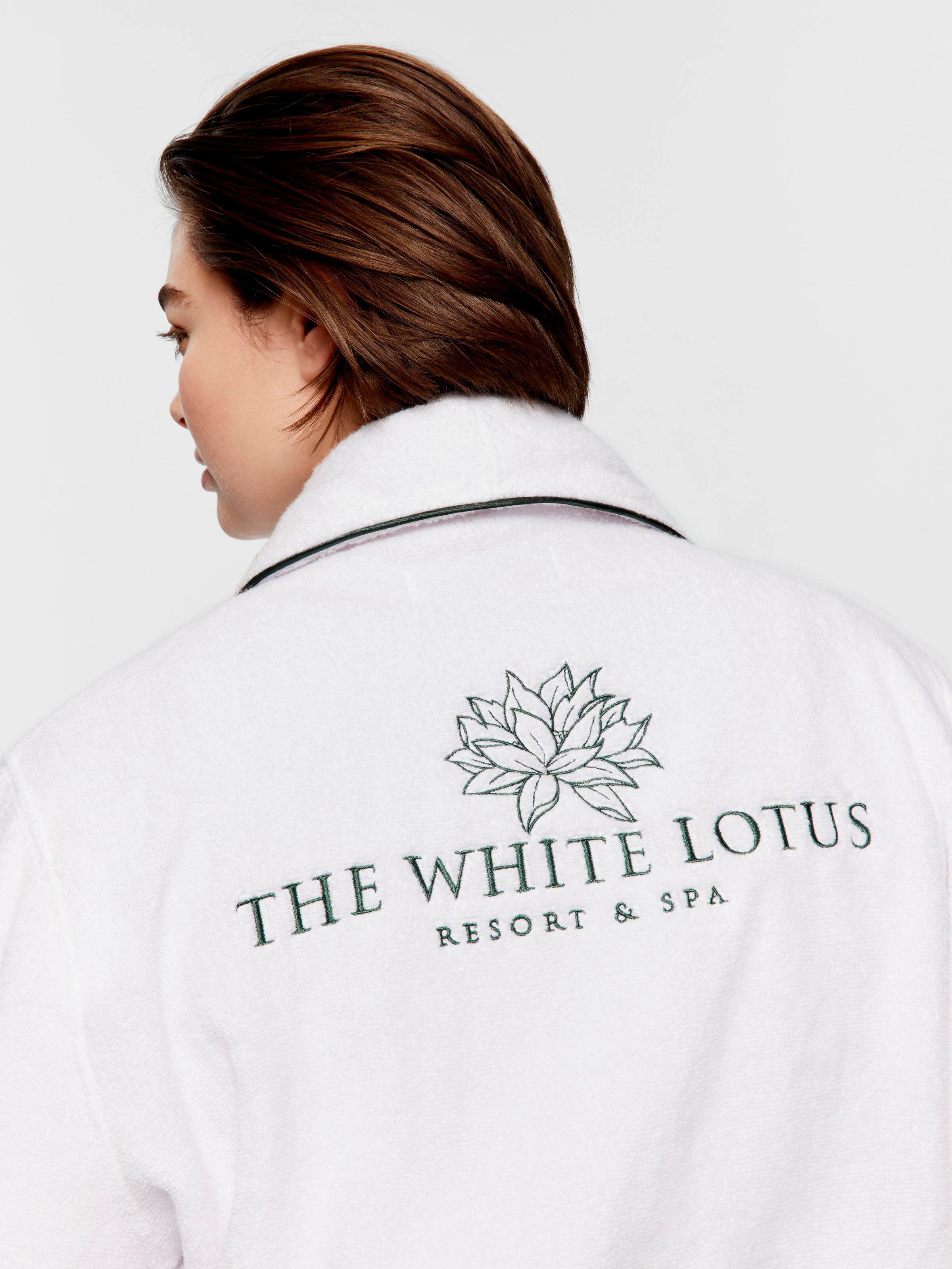 P.A. Plus The White Lotus Towelling Gown