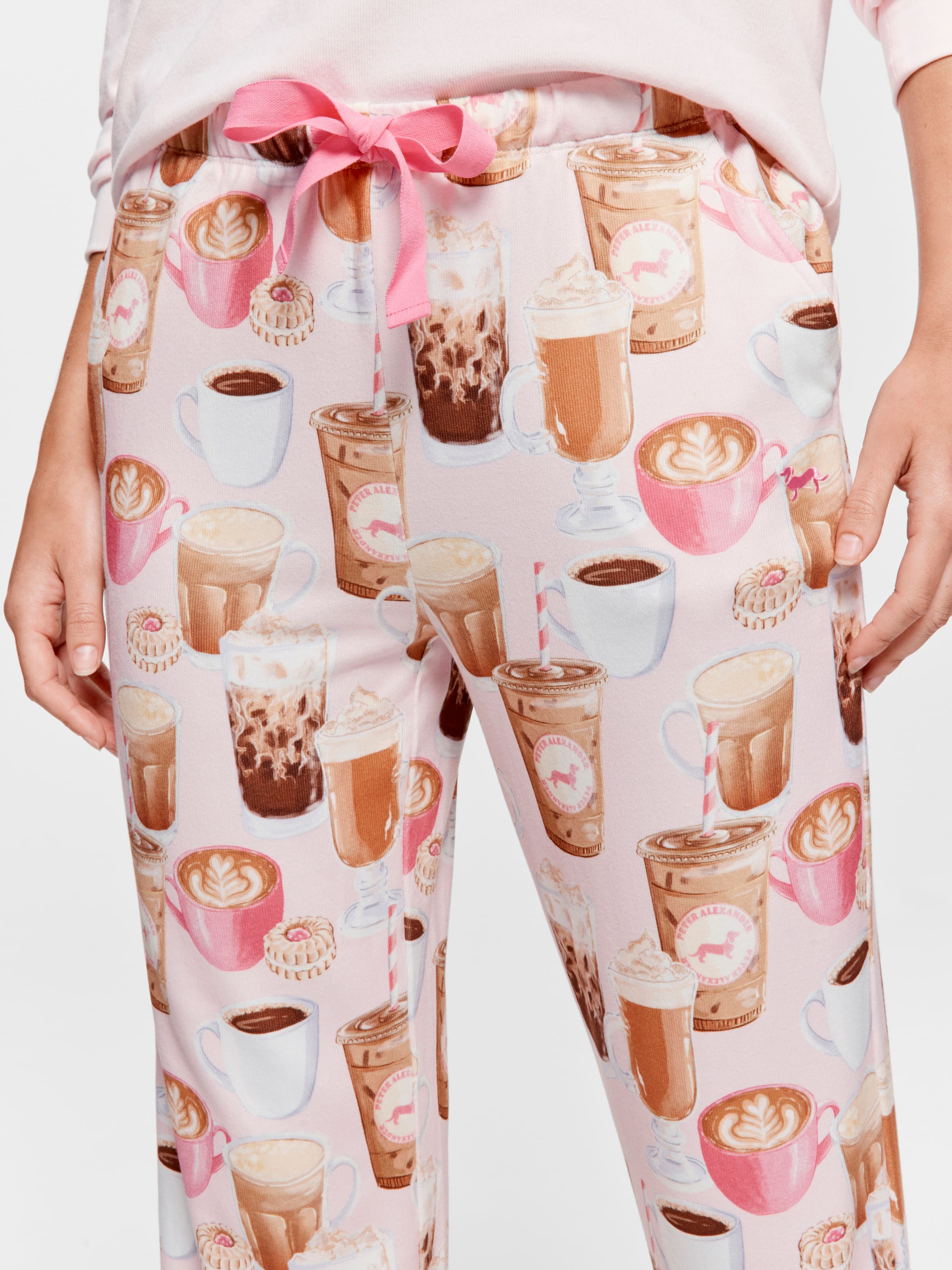 Coffee Plush Tapered Pj Pant