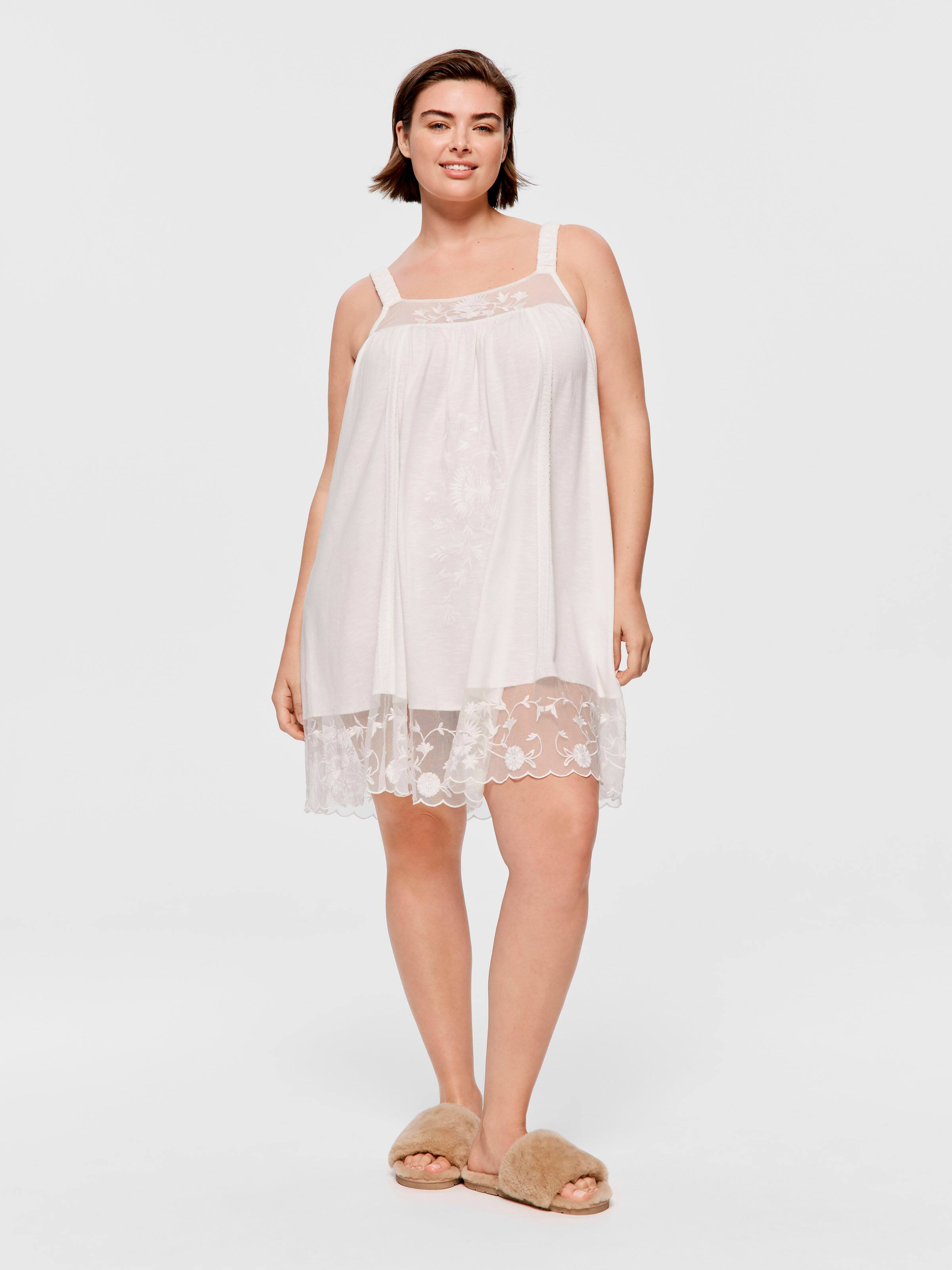 P.A. Plus Embroidered Strappy Nightie