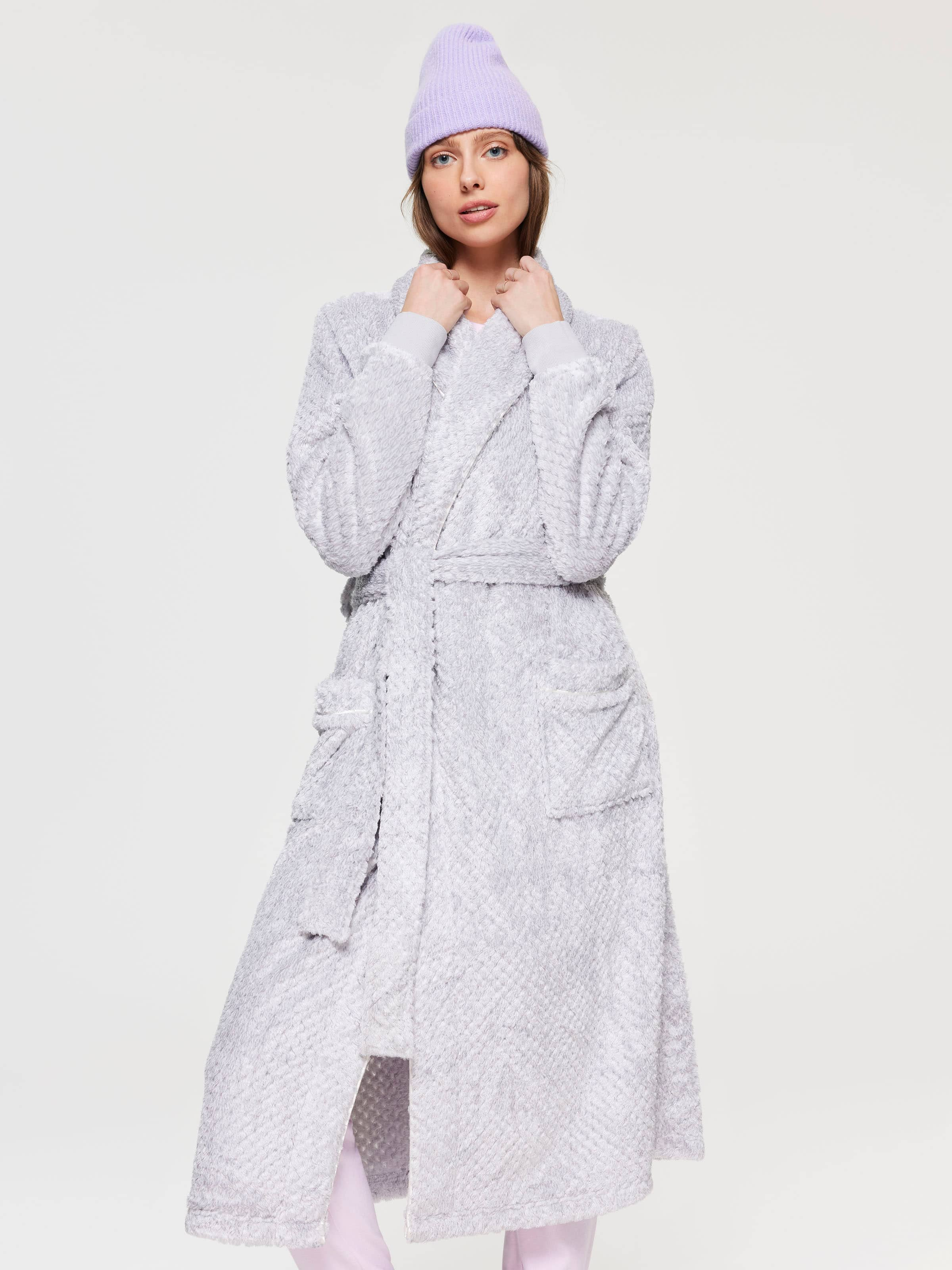 Cosy Mid-Length Plush Robe – Papinelle Sleepwear-NZ