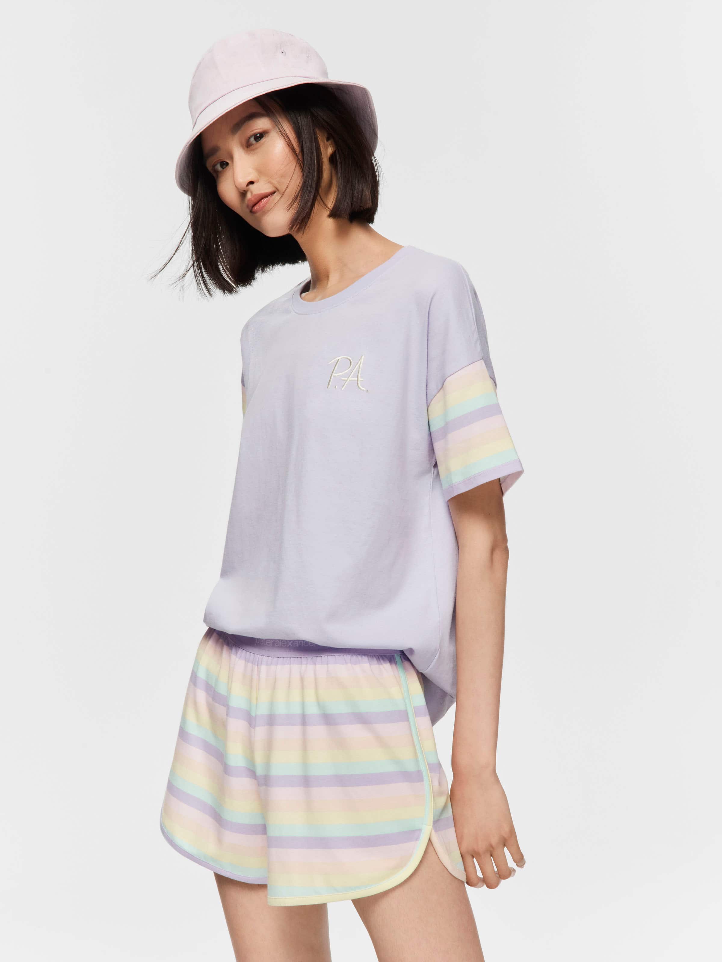 Pastel Stripe Short