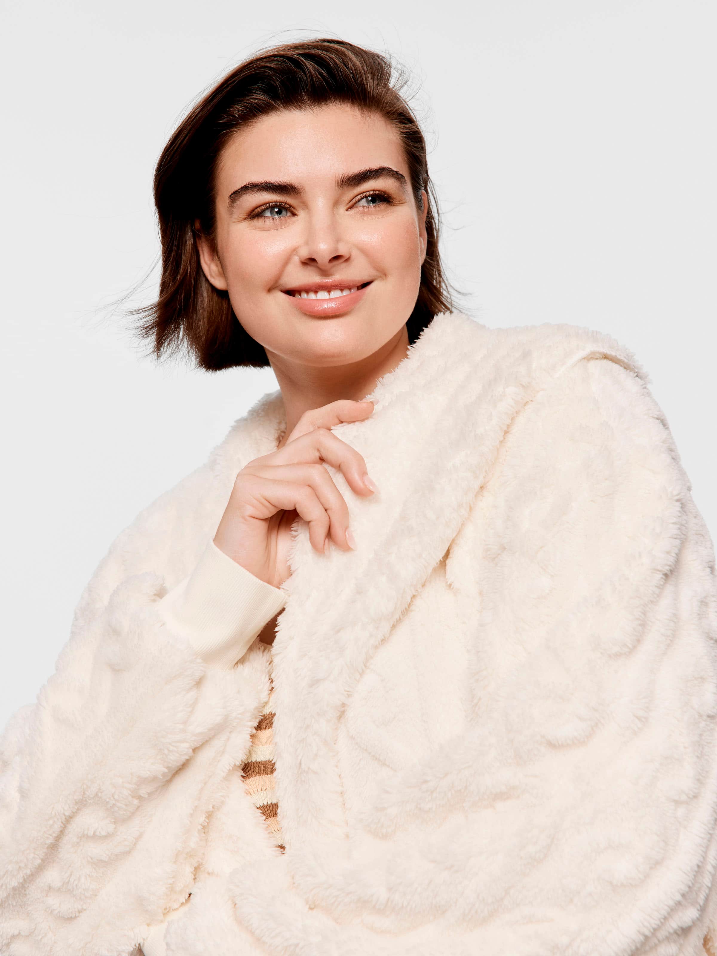 P.A. Plus Cable Teddy Shrug