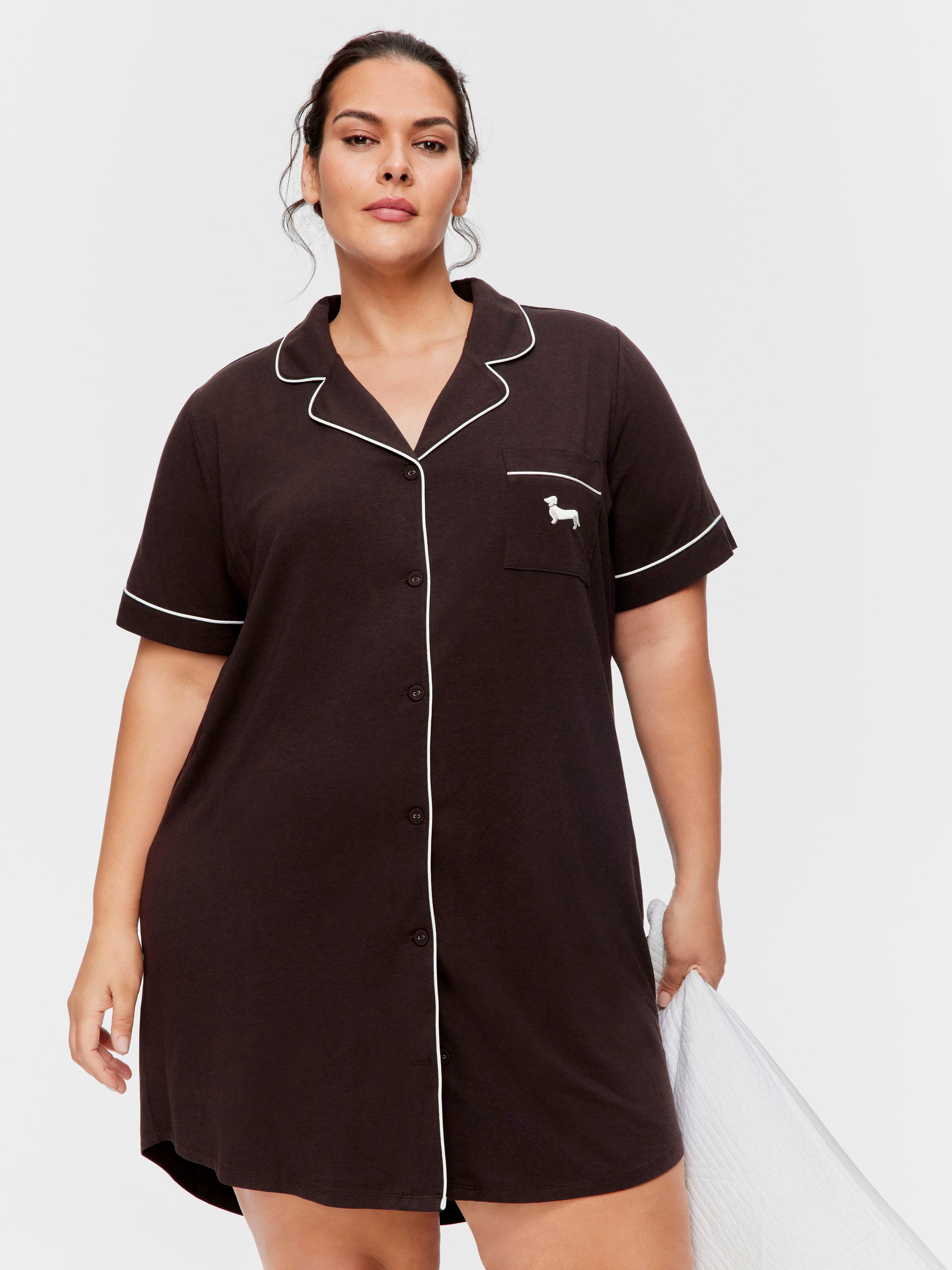 P.A. Plus Chocolate Bamboo Nightshirt