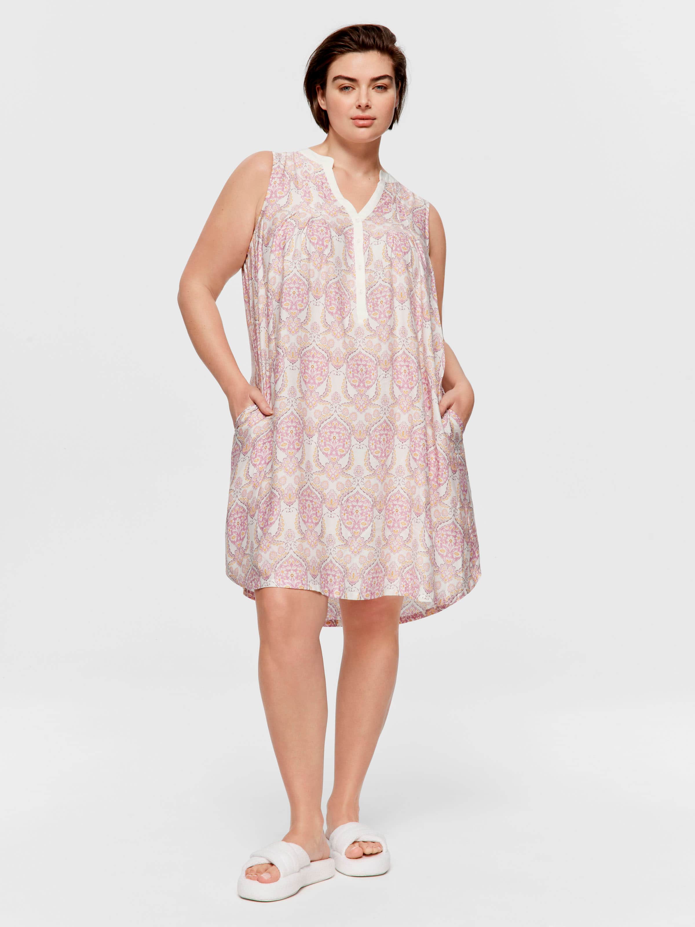 P.A. Plus Ornate Henley Nightie