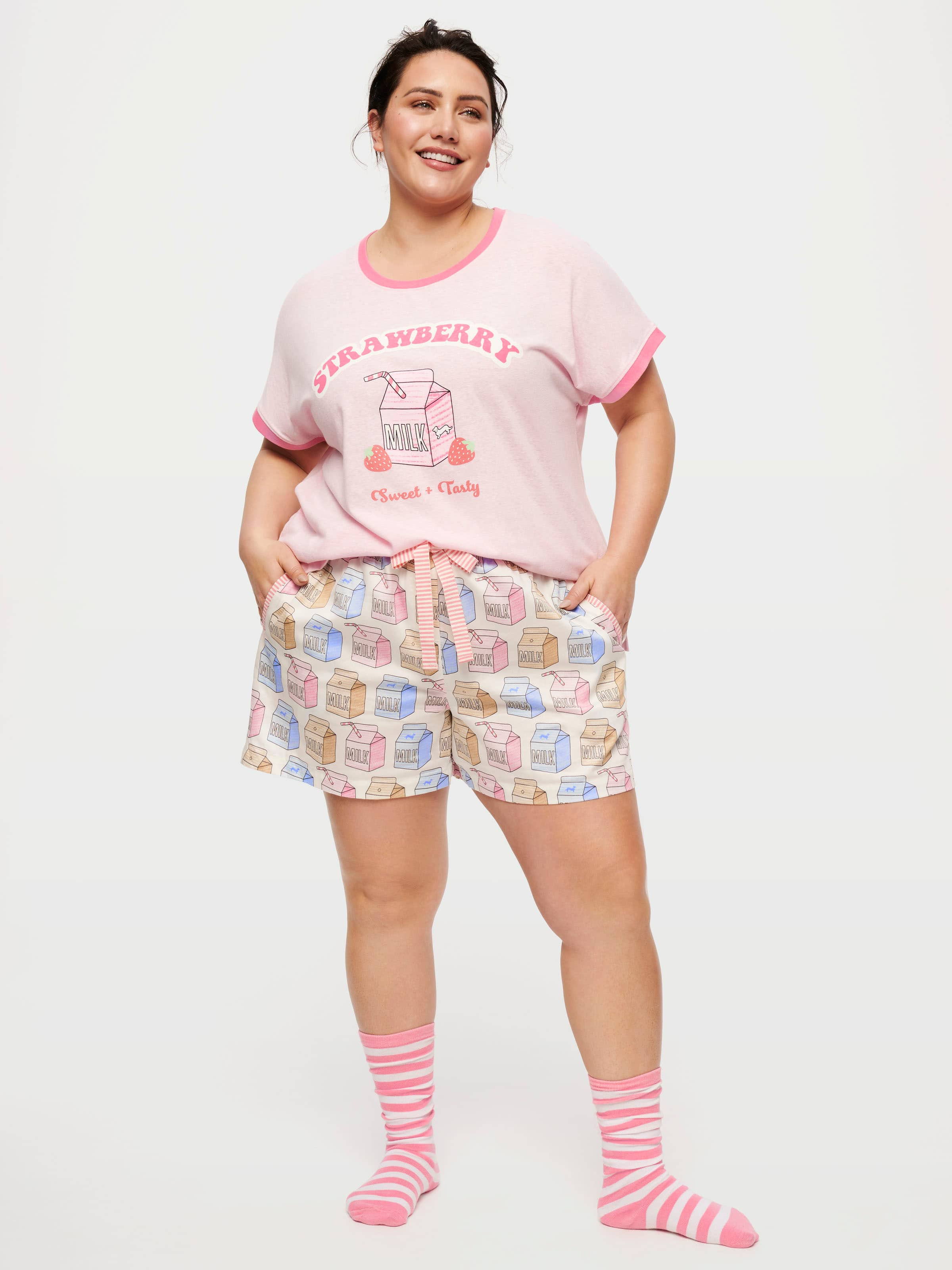 Plus size clearance pyjama shorts