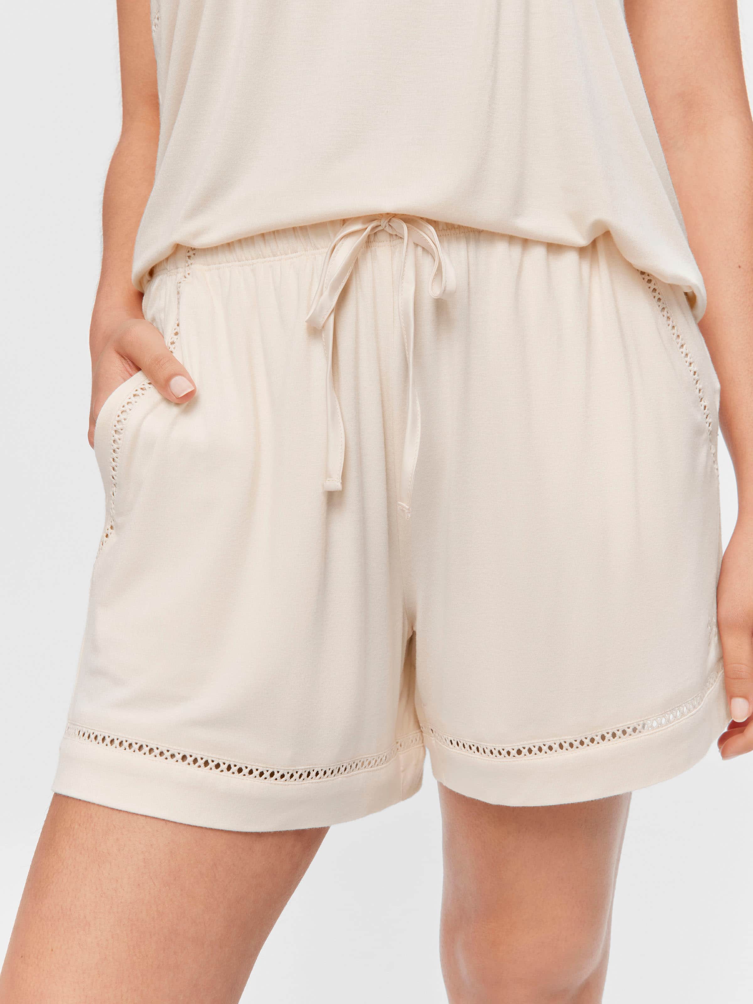 Soft Pink Bamboo Jersey Long Short