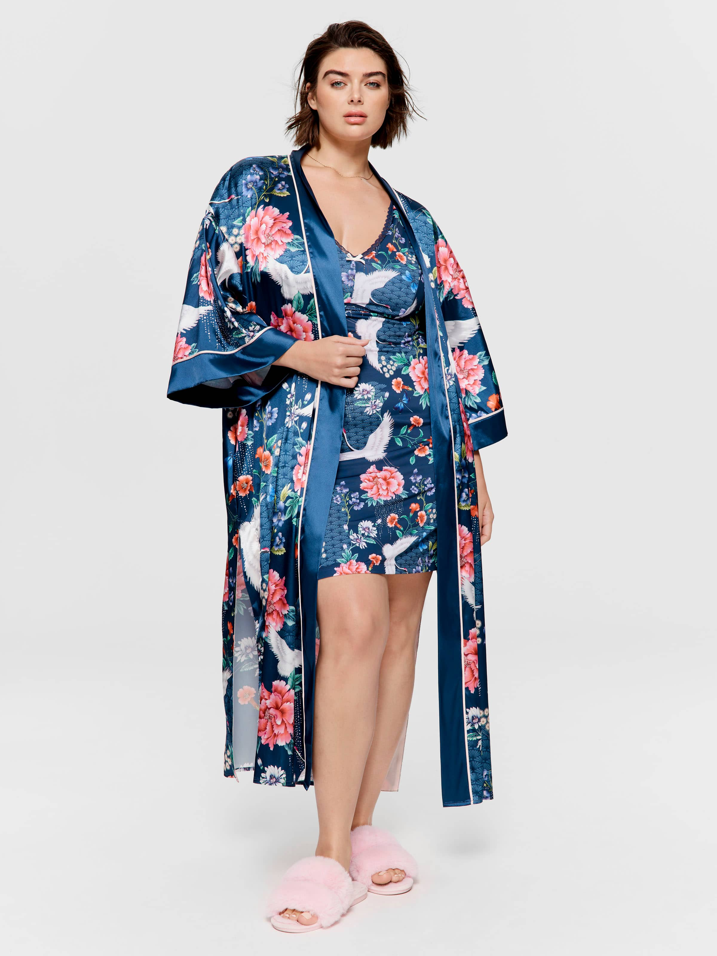 Plus size dressing hot sale gown nz