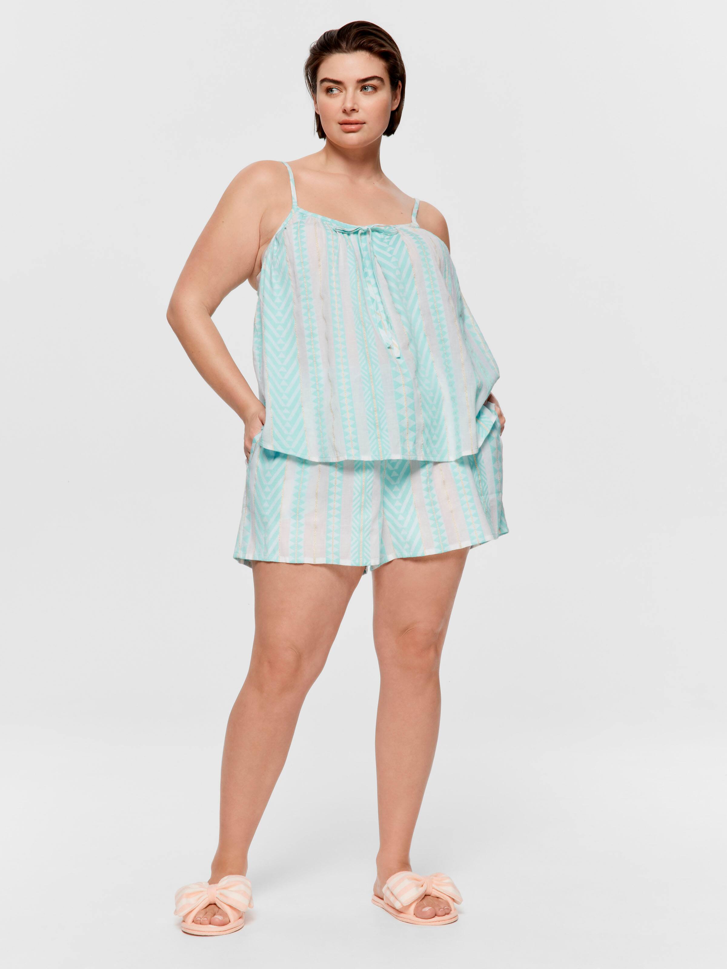 P.A. Plus Aztec Jacquard Cami Pj Set