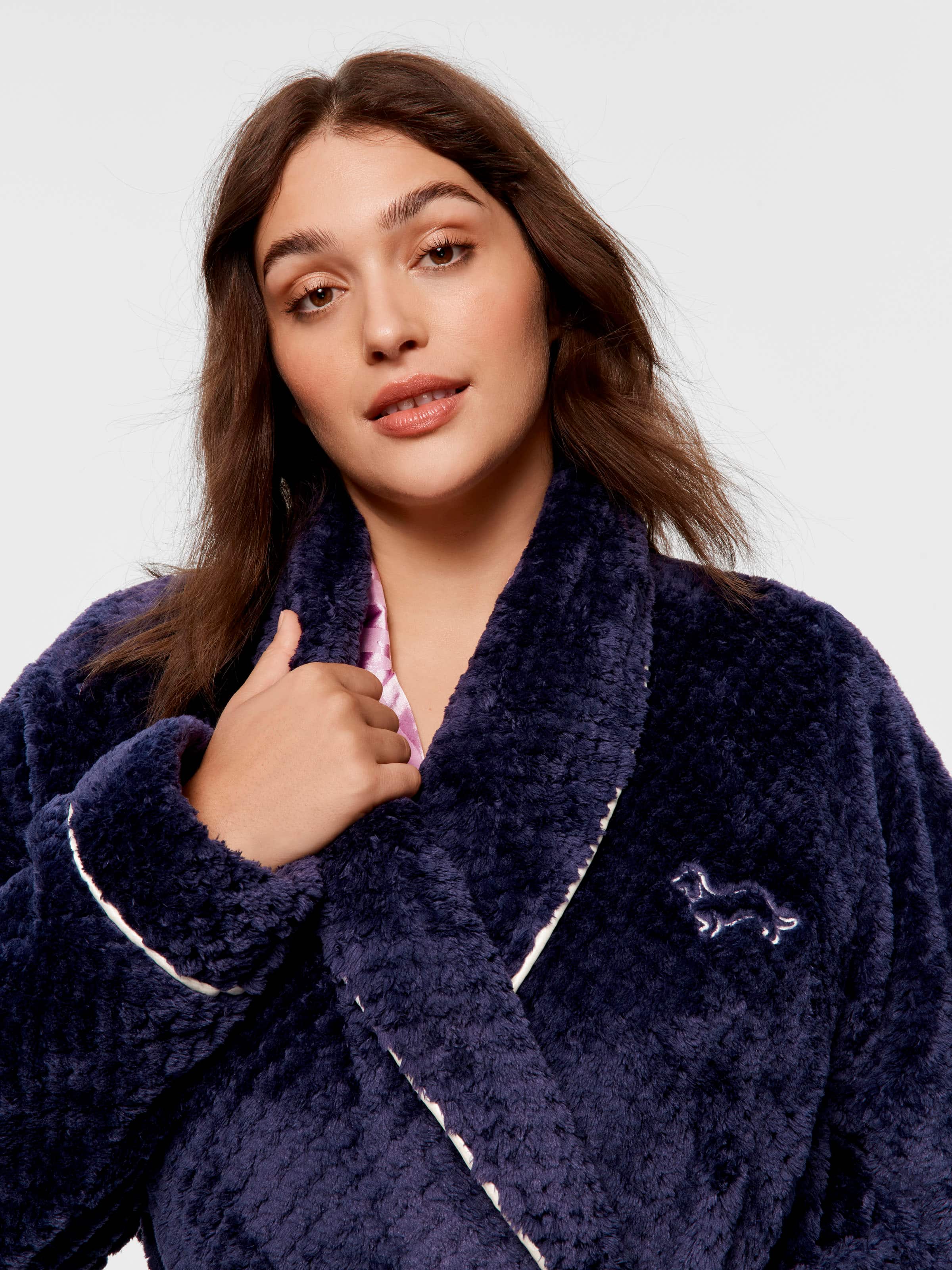 P.A. Plus Peter's Navy Jacquard Gown