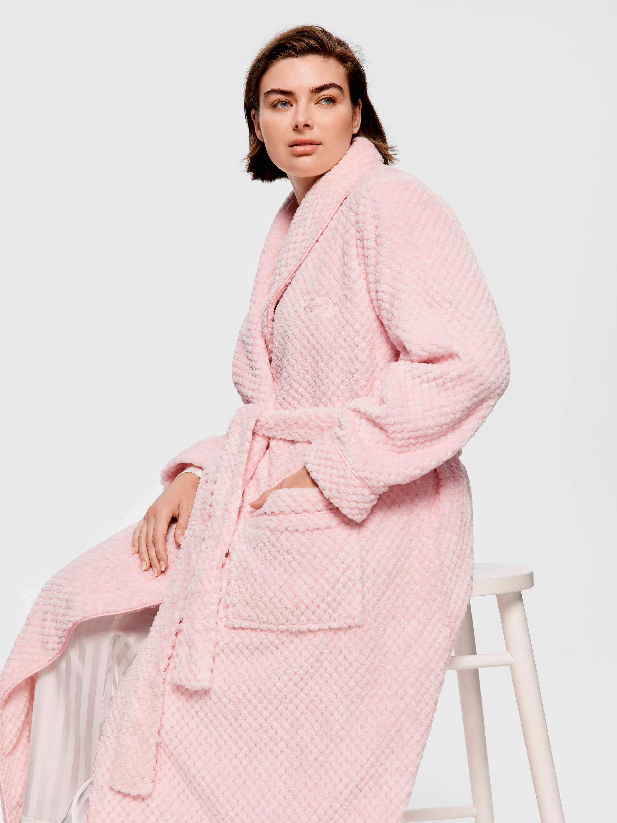 P.A. Plus Peter's Pink Jacquard Gown