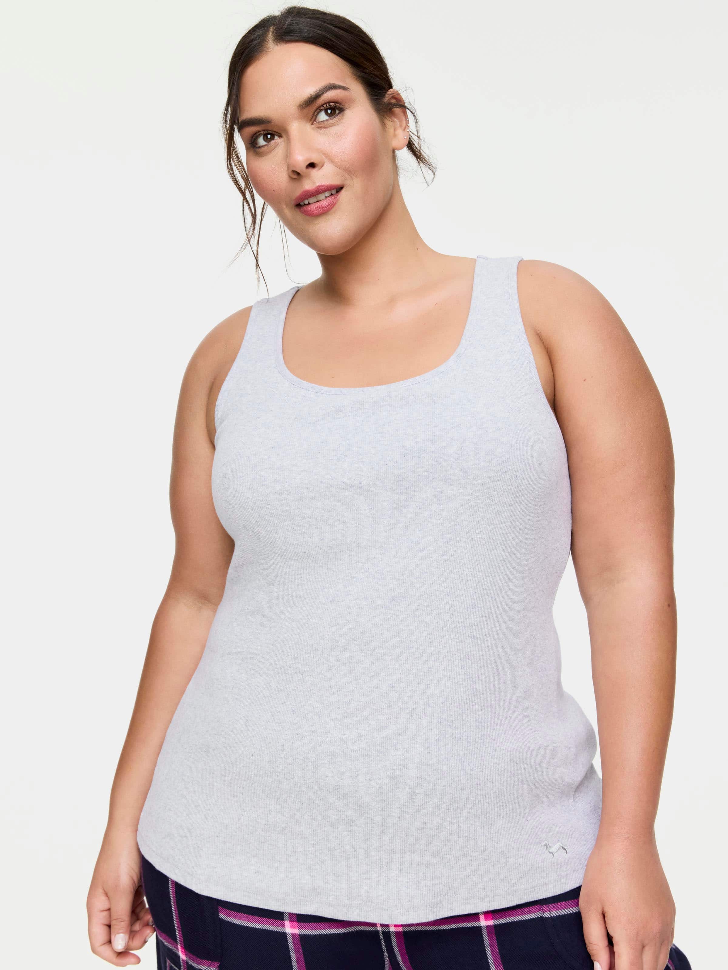 P.A. Plus Classic Tank With Shelf Bra
