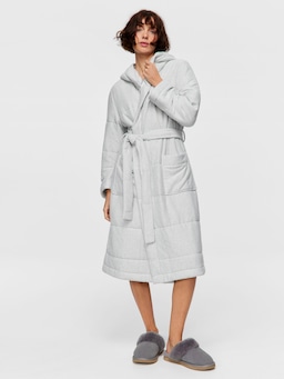 Quilted Hooded Gown