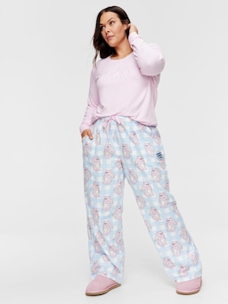 P.A. Plus Angry Bunny Bamboo Flannelette Pj Pant