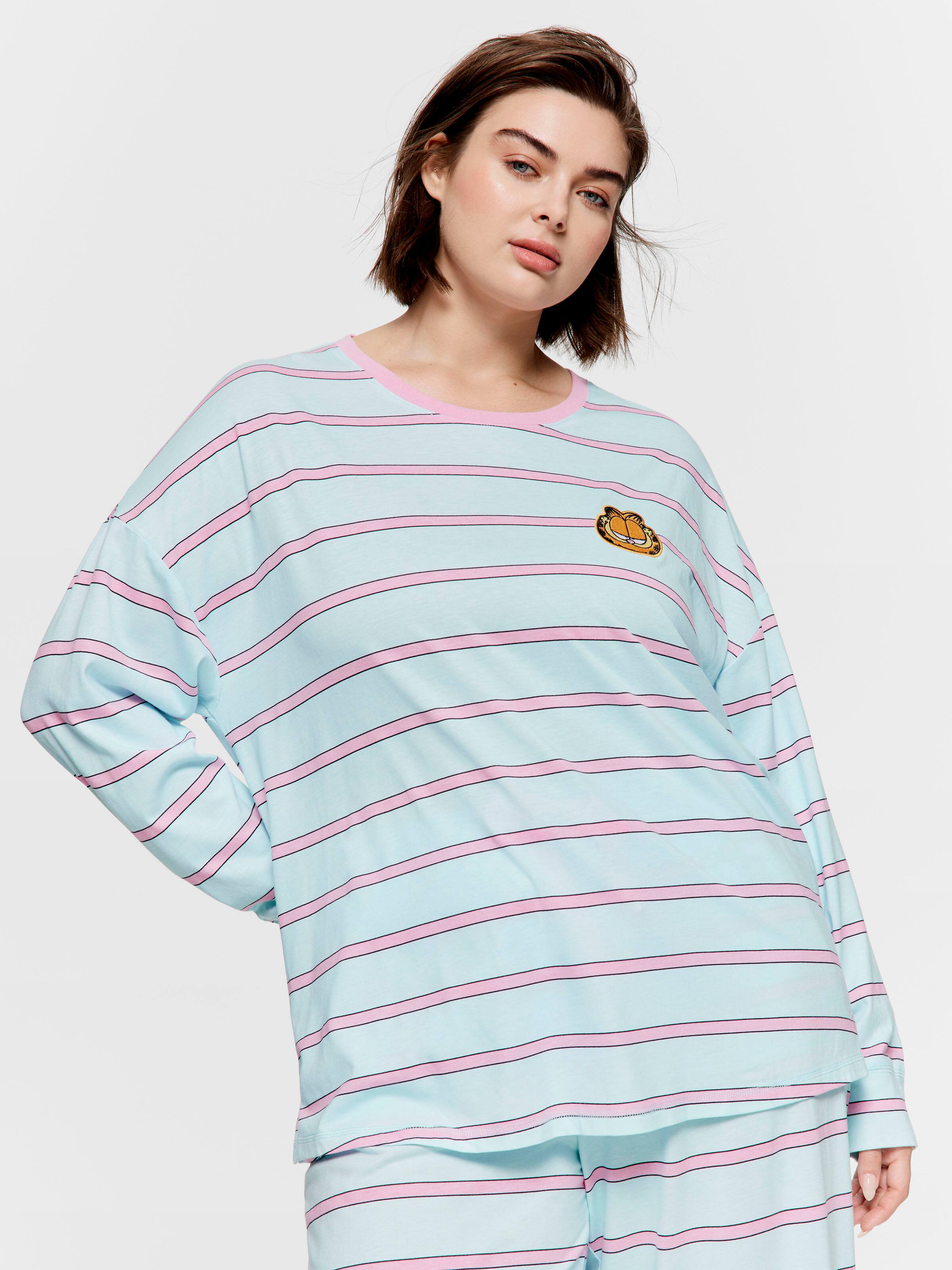 P.A. Plus Garfield Hang In There Long Sleeve Top