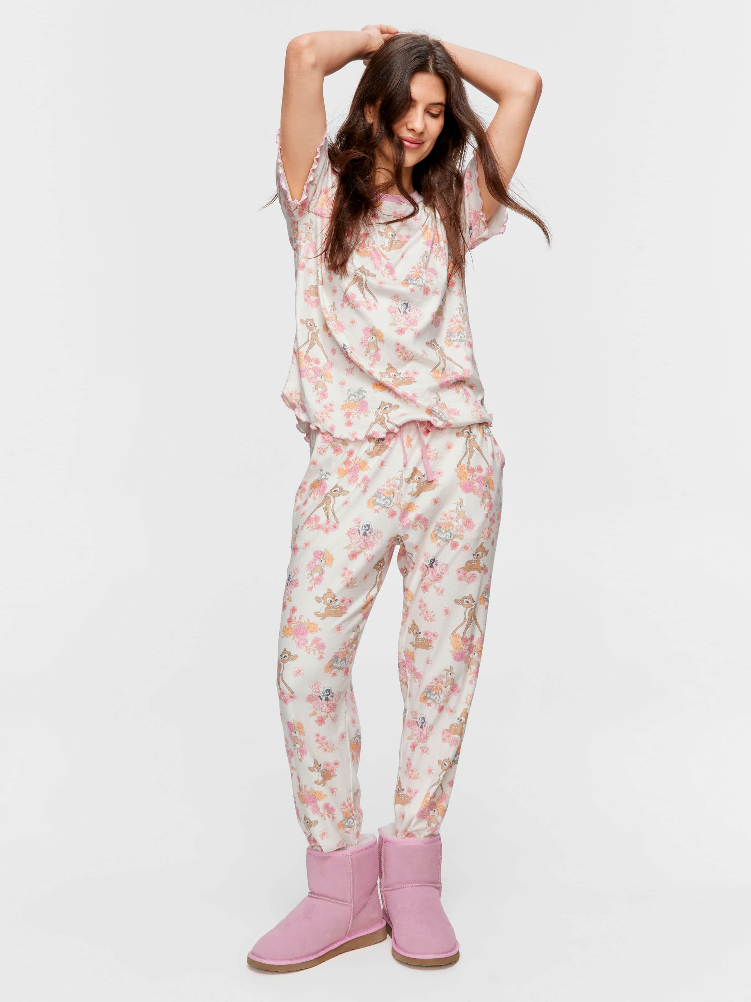 Bambi Tapered Leg Pointelle Pj Pant