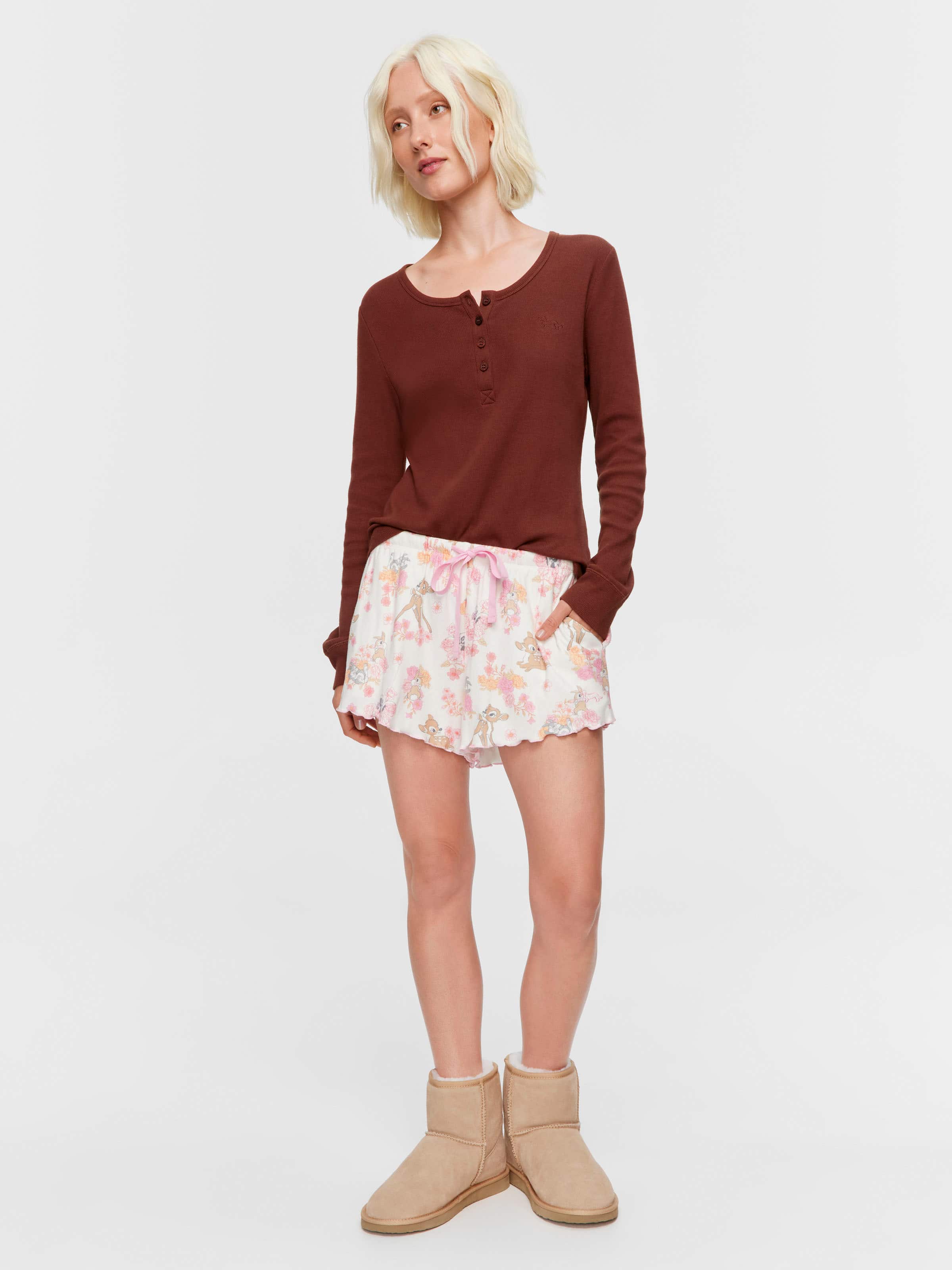 Bambi Pointelle Mini Short