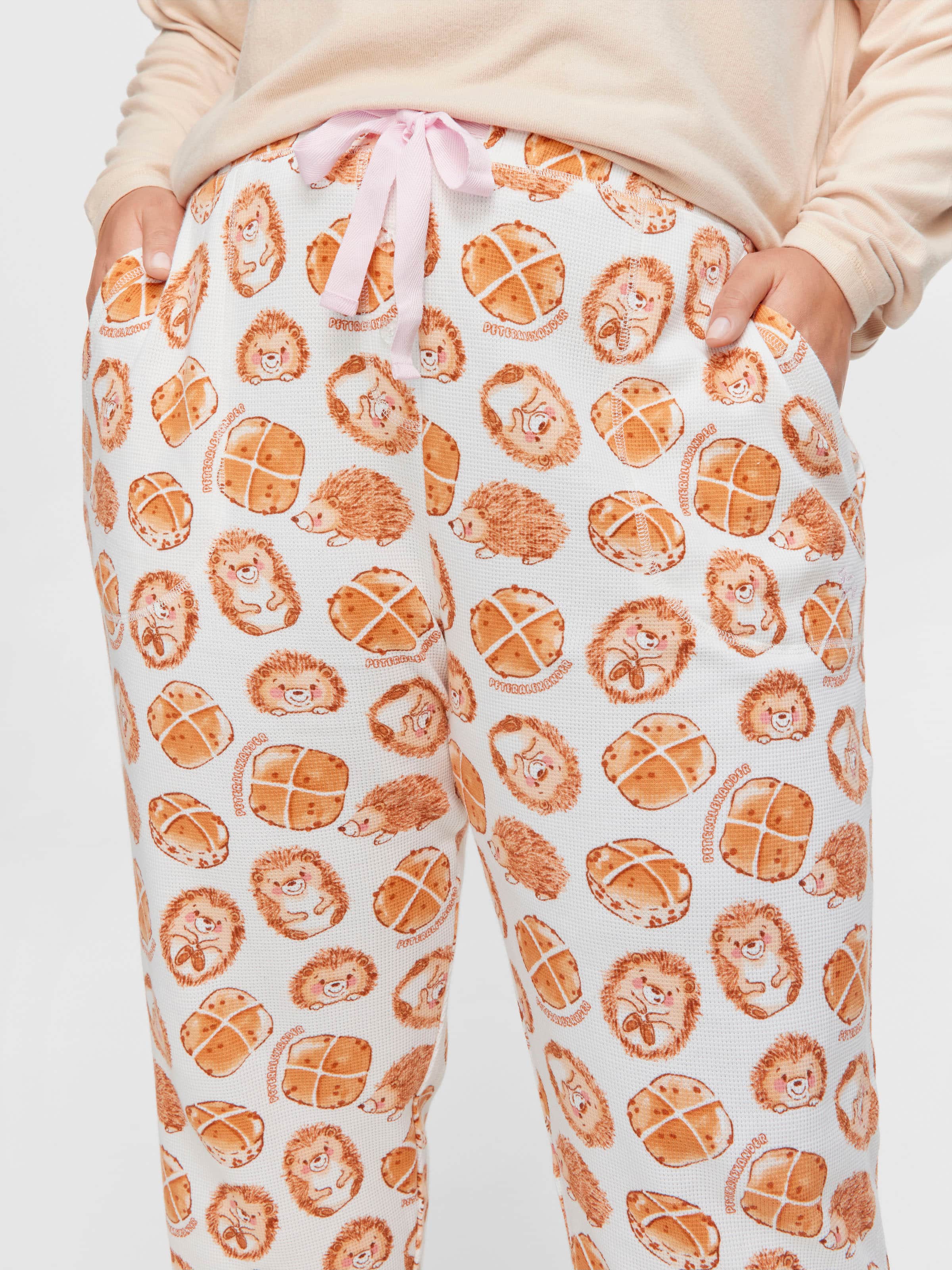 P.A. Plus Cute Buns Waffle Easy Pj Pant