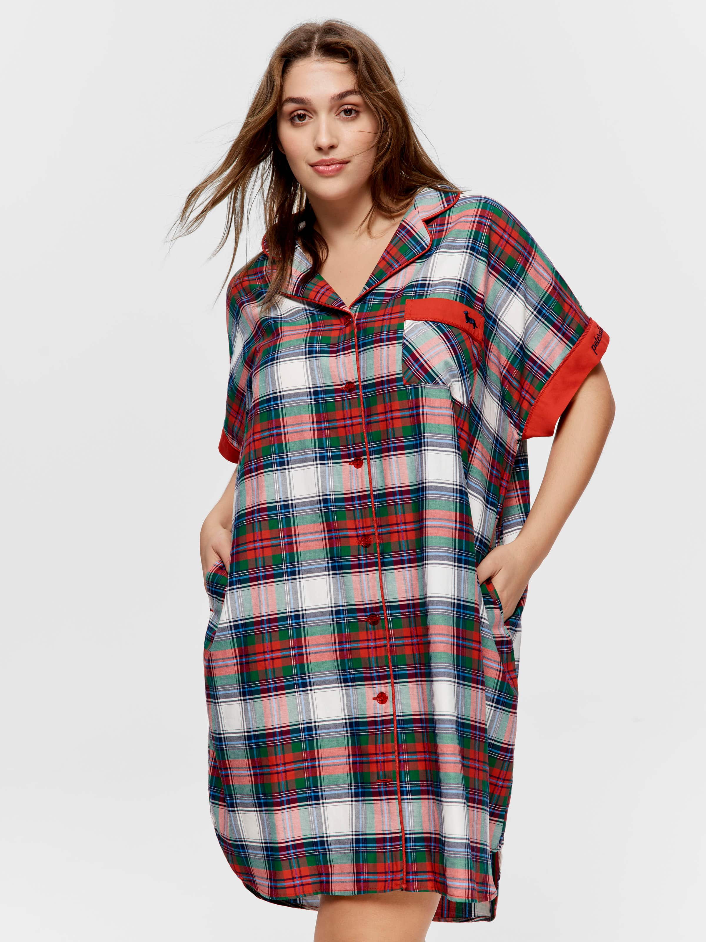 Plus size button up nightie sale