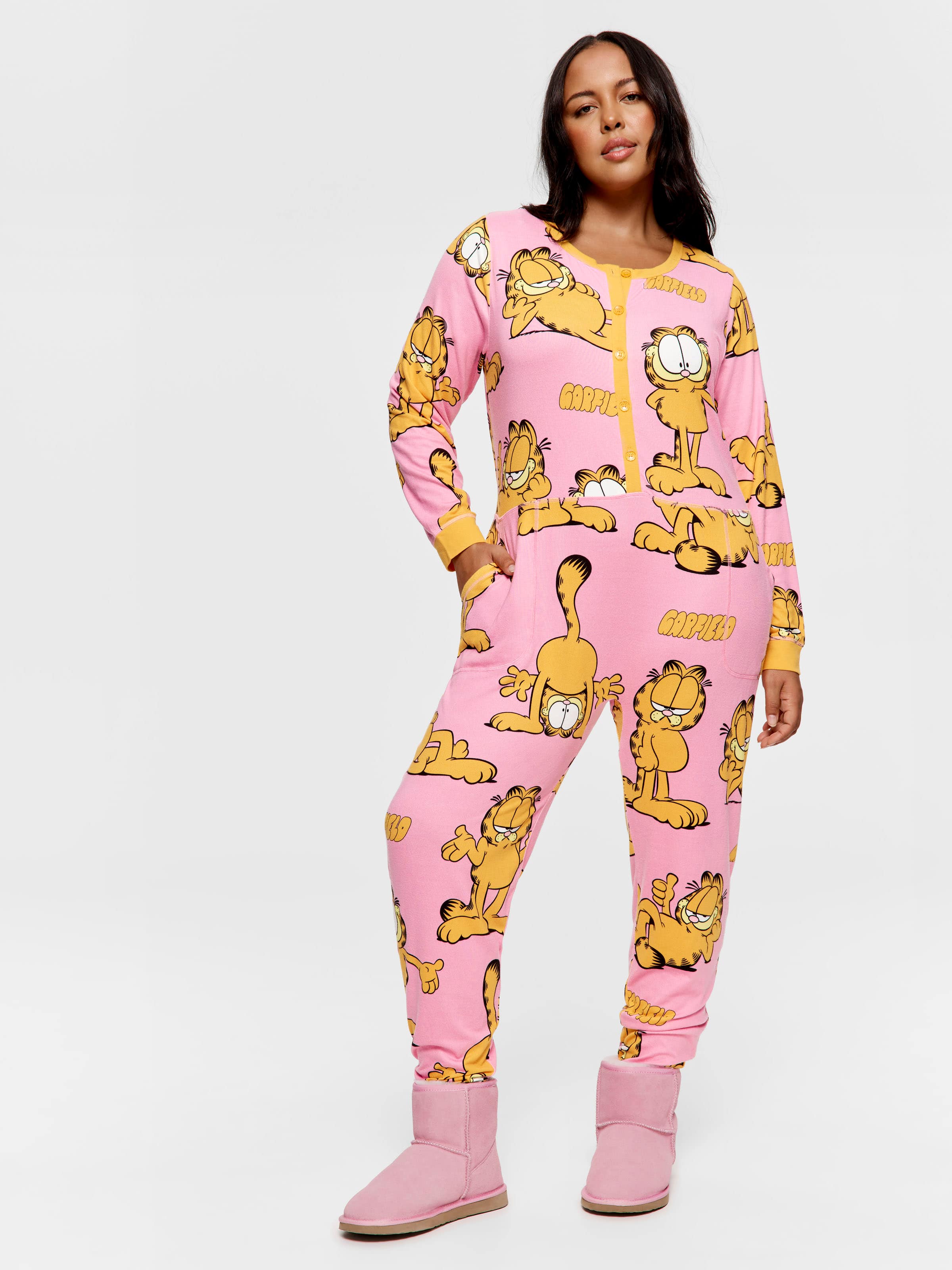 P.A. Plus Garfield Plush Jumpsuit