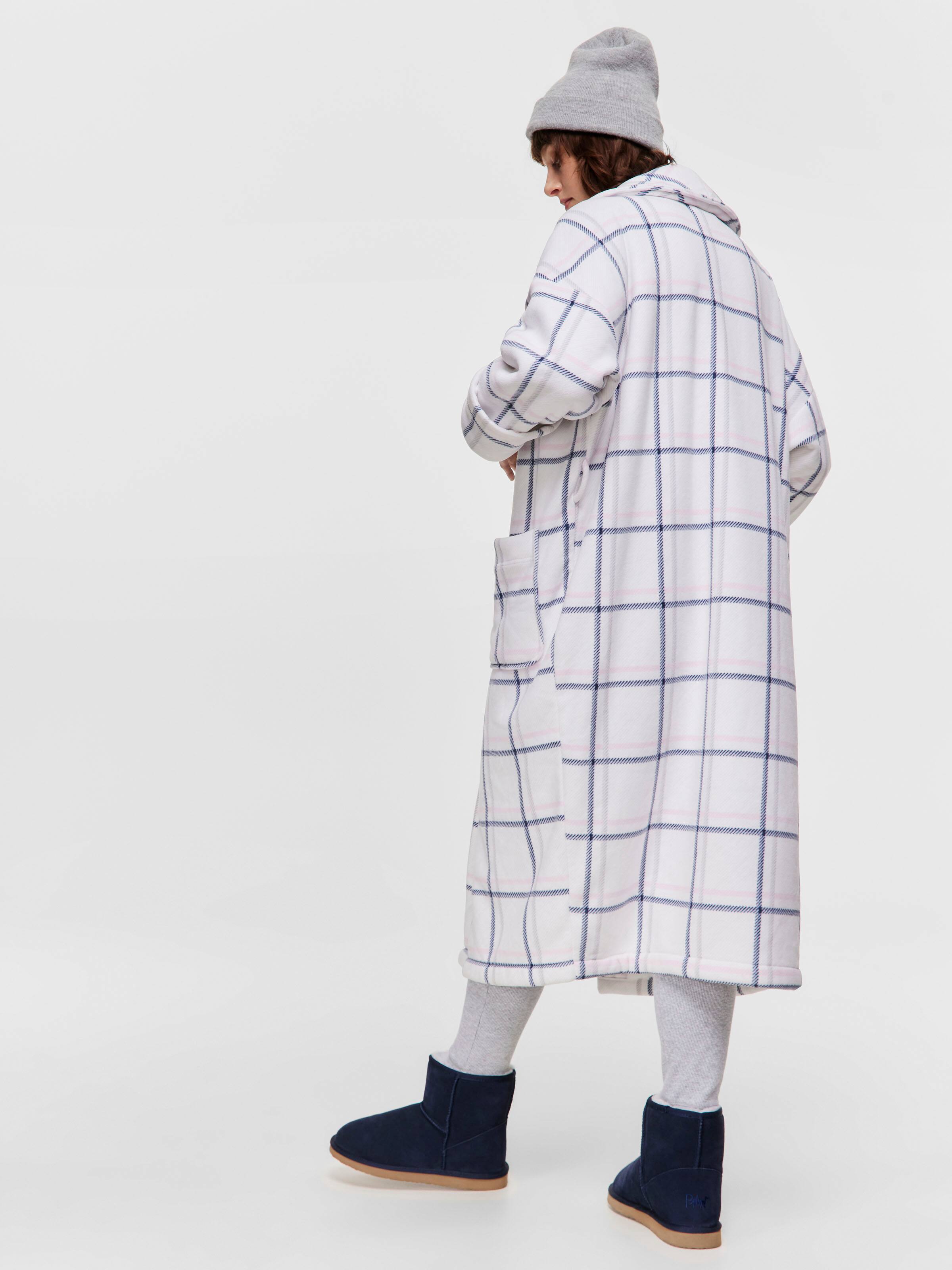 Slouchy Check Gown