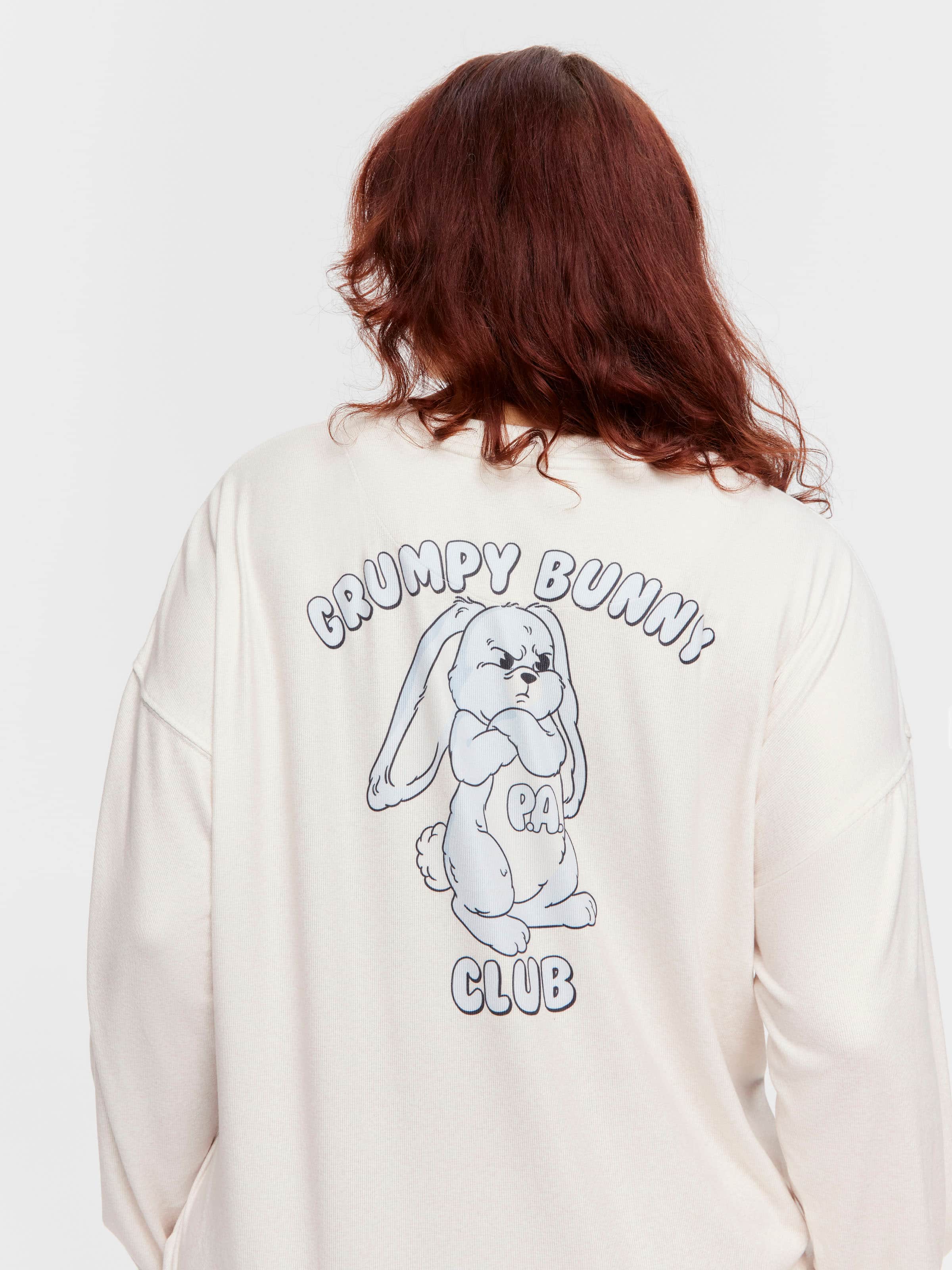 P.A. Plus Grumpy Bunny Plush Sweater