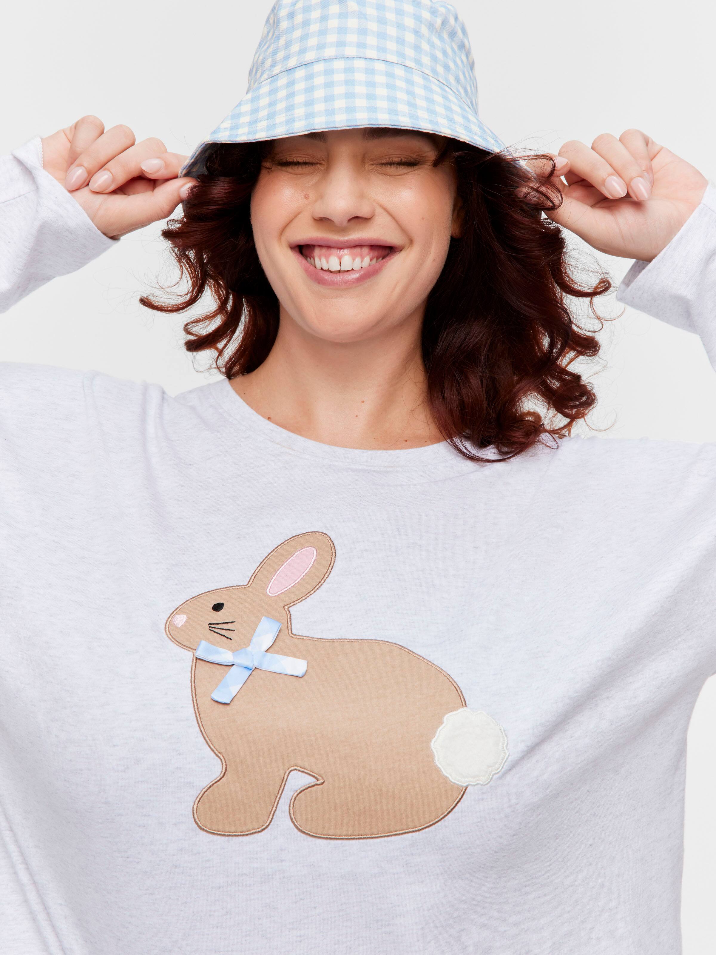 P.A. Plus Crafty Bunny Long Sleeve Top