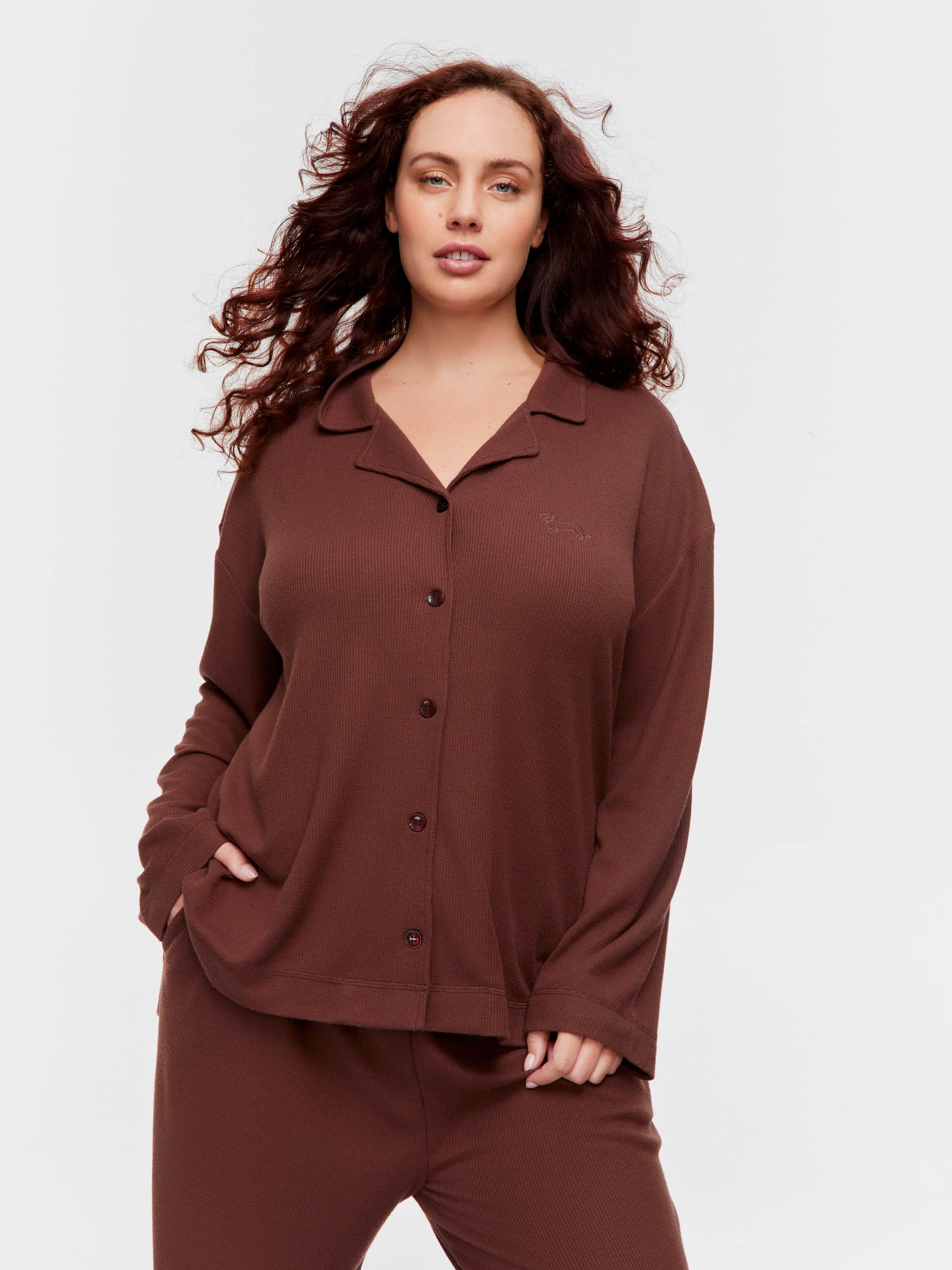 P.A. Plus Choc Waffle Long Sleeve Shirt
