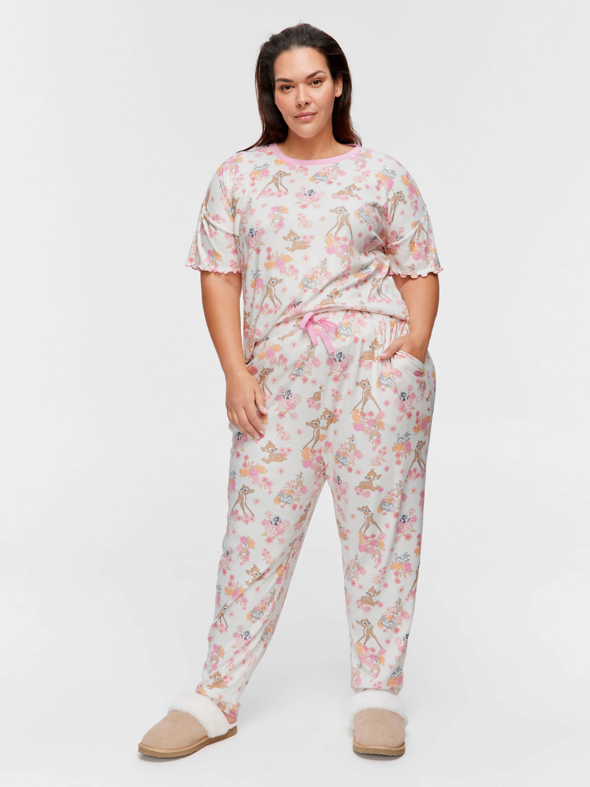 P.A. Plus Bambi Pointelle Tapered Leg Pj Pant
