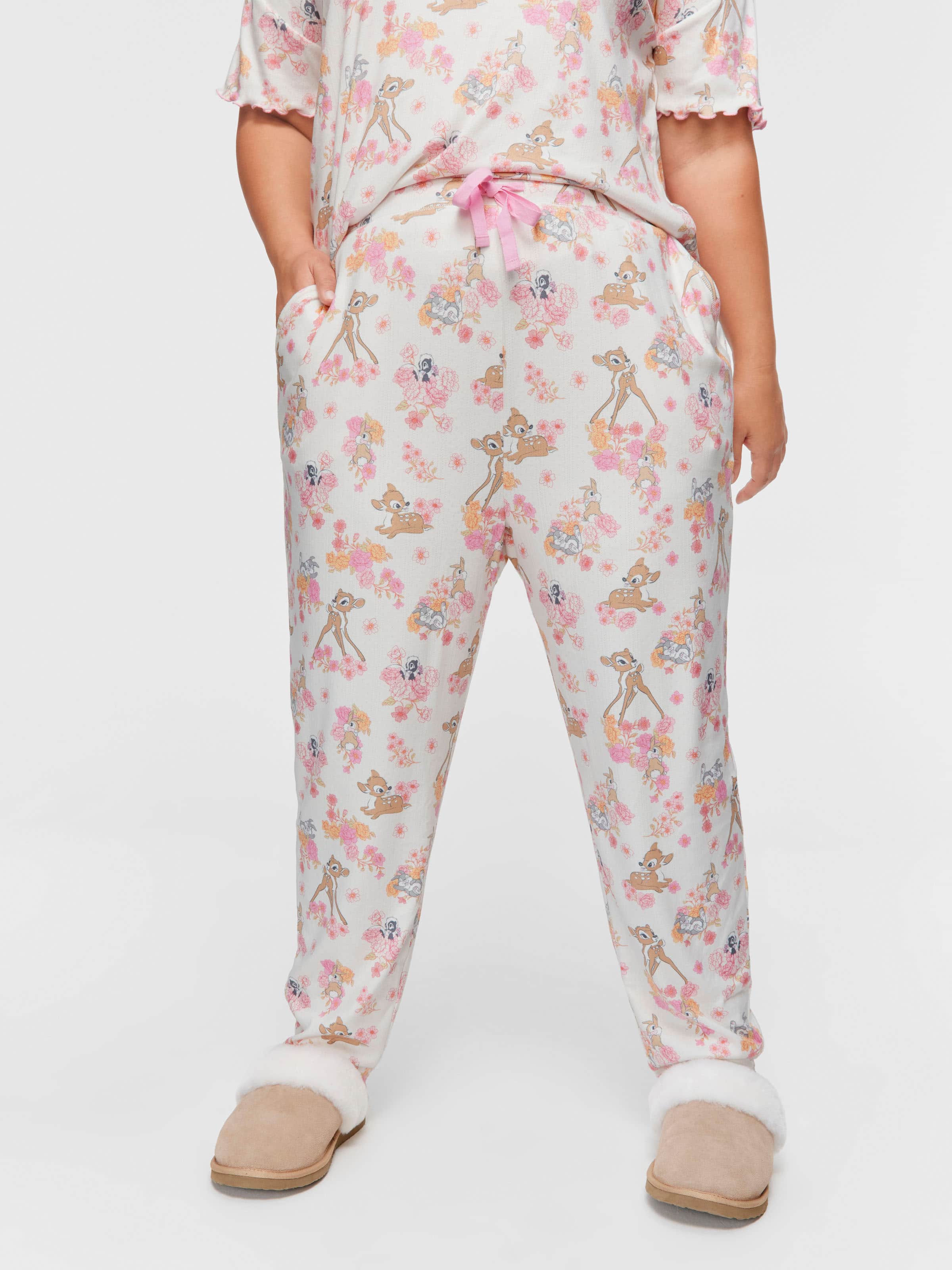 P.A. Plus Bambi Pointelle Tapered Leg Pj Pant