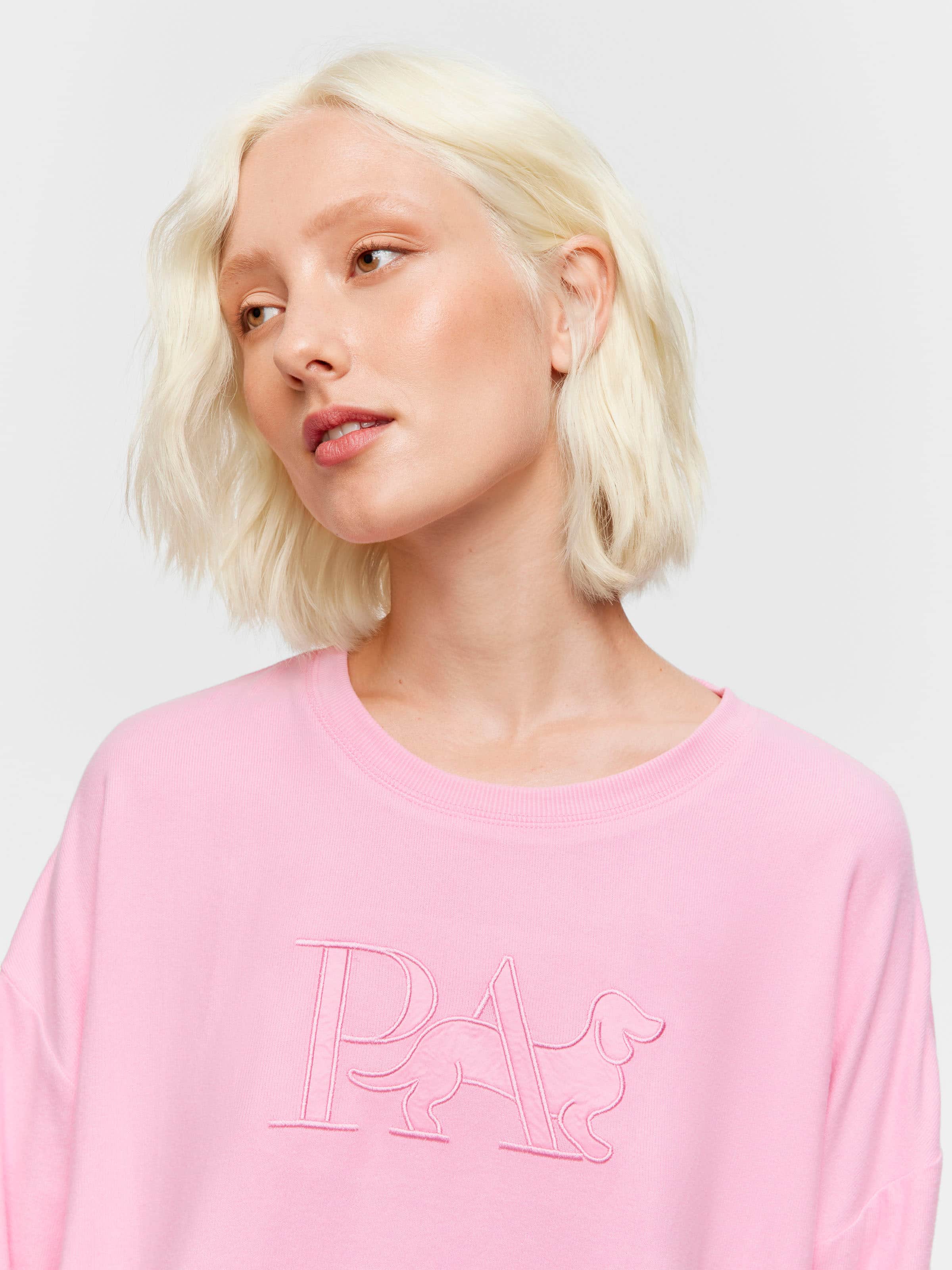 Pink Plush P.A. Logo Sweater