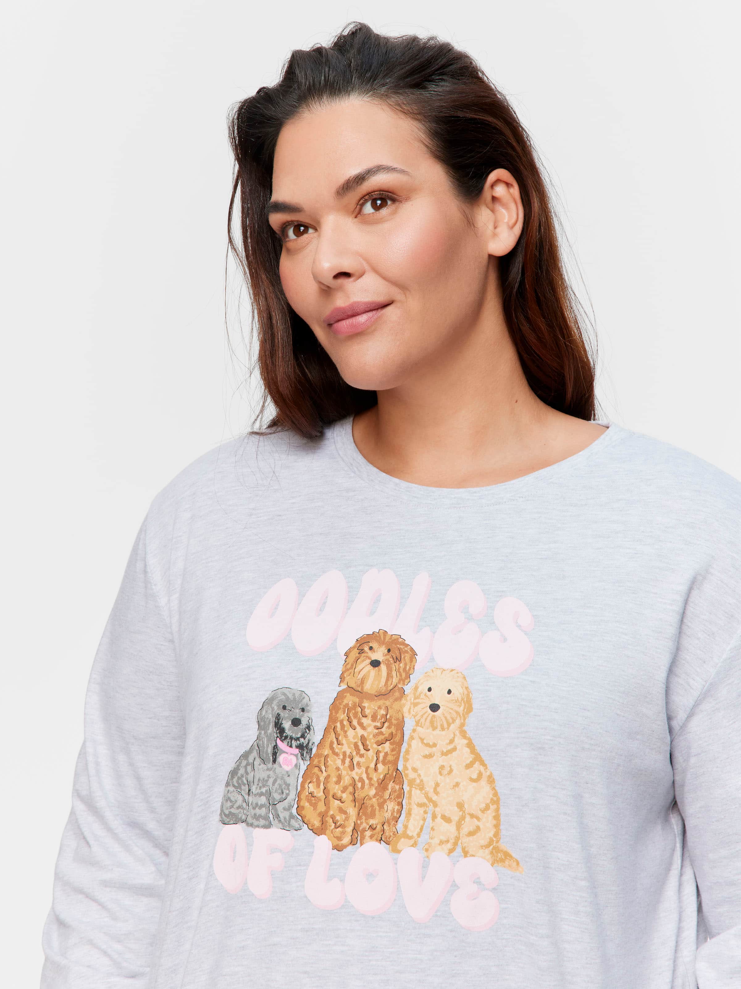P.A. Plus Groodle Oversized Long Sleeve Top