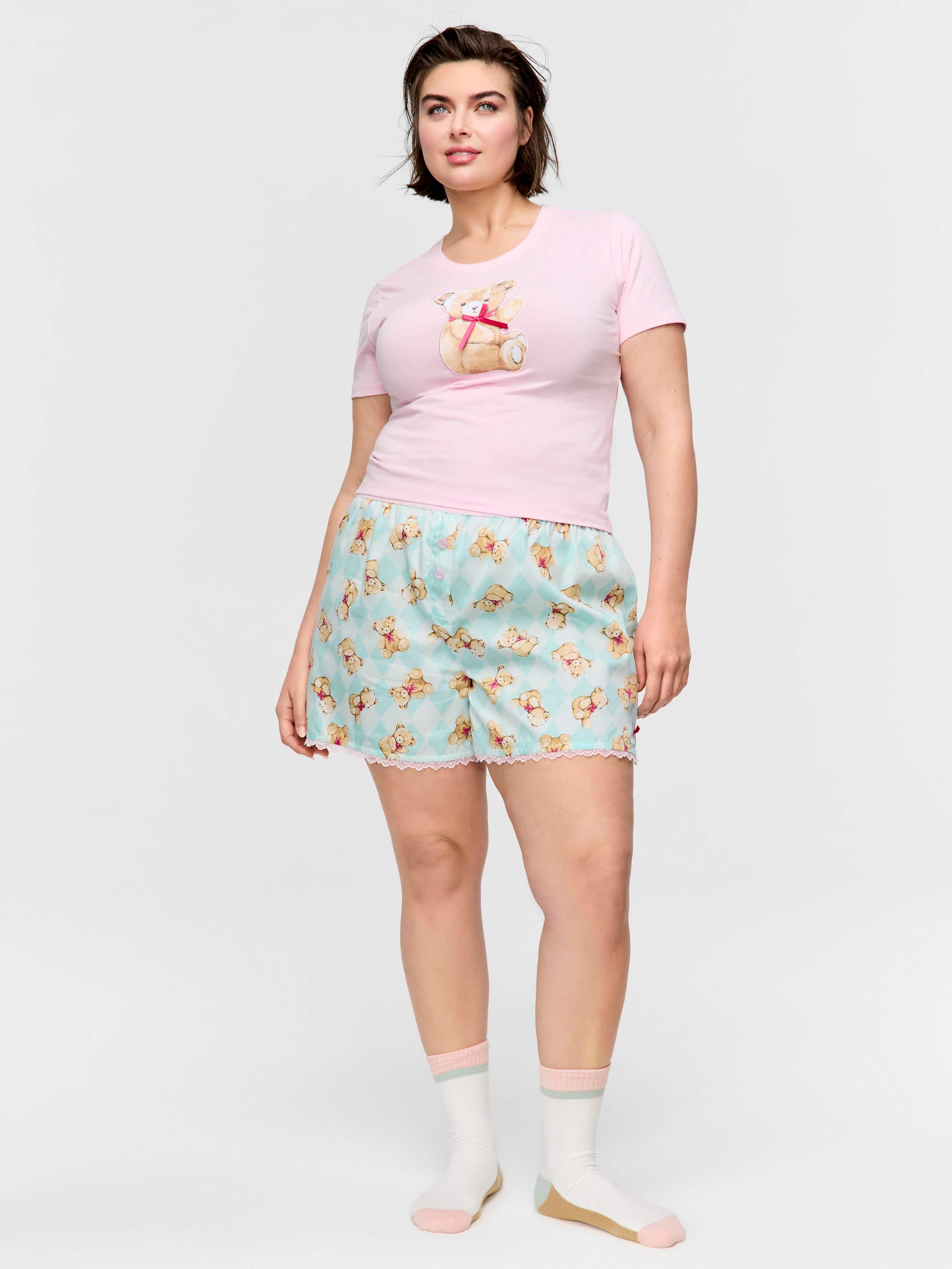 P.A. Plus Vintage Teddy Pj Set