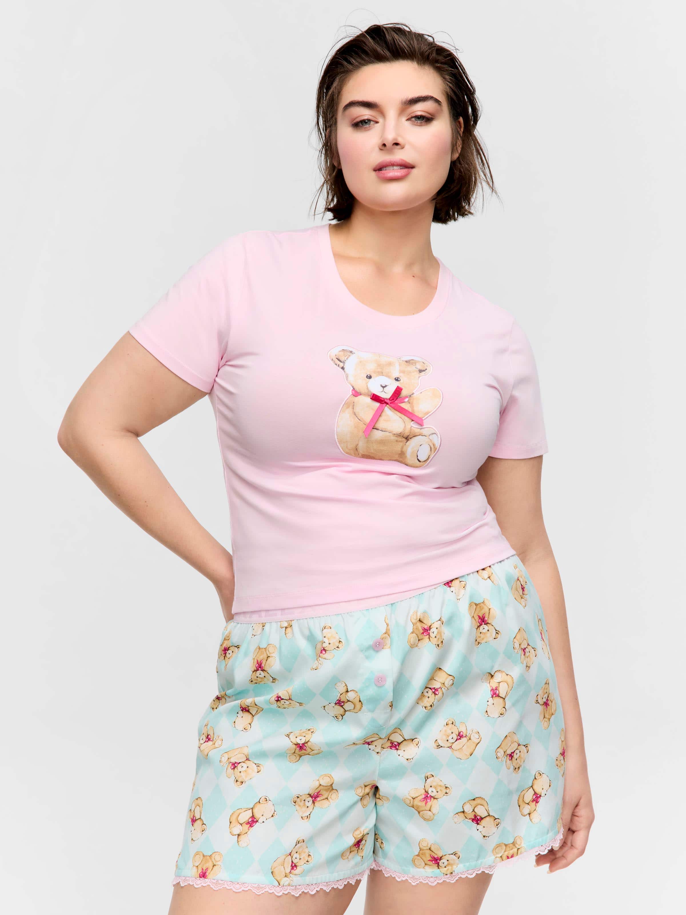 P.A. Plus Vintage Teddy Pj Set