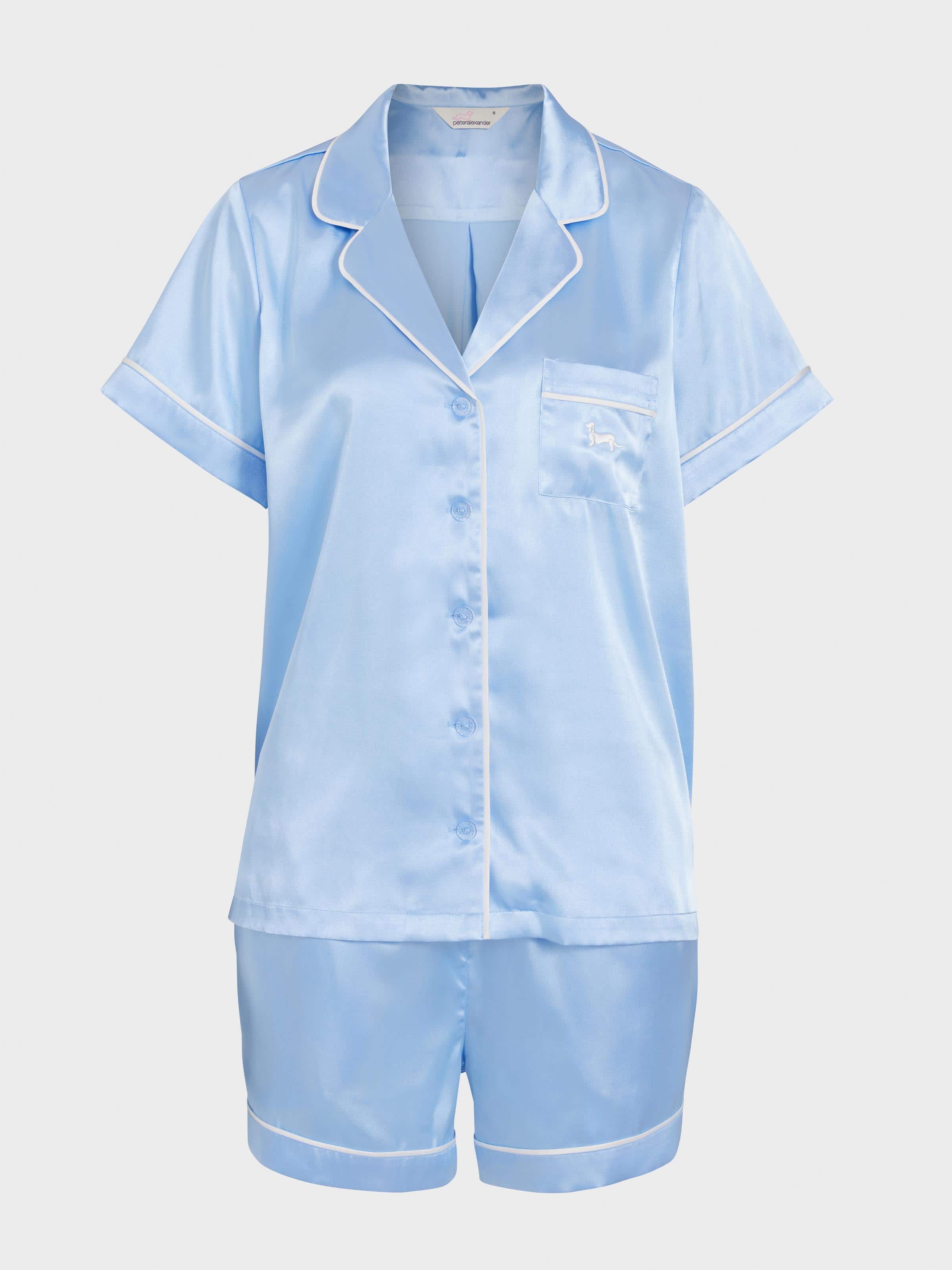 Image for Cornflower Blue Satin Pj Set from JustGroupNZ