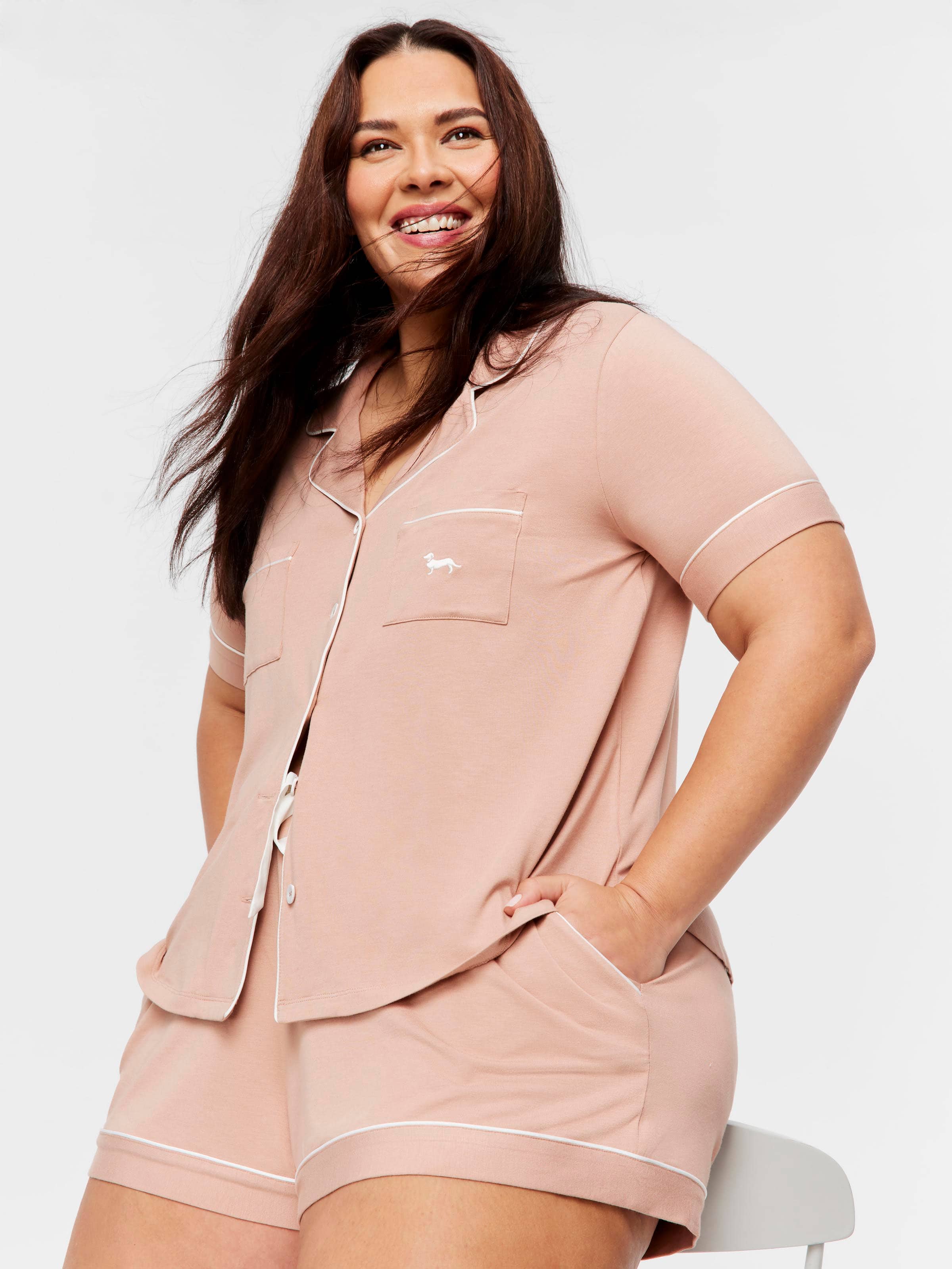P.A. Plus Nude Bamboo Pj Set