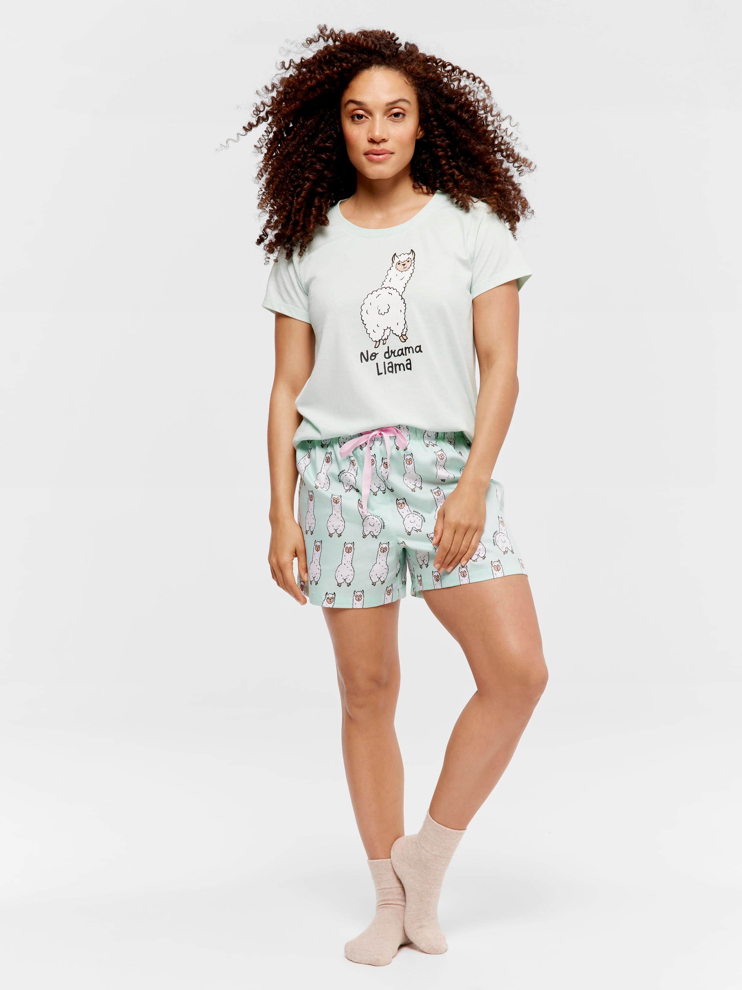 Mint Llamas Mid Short