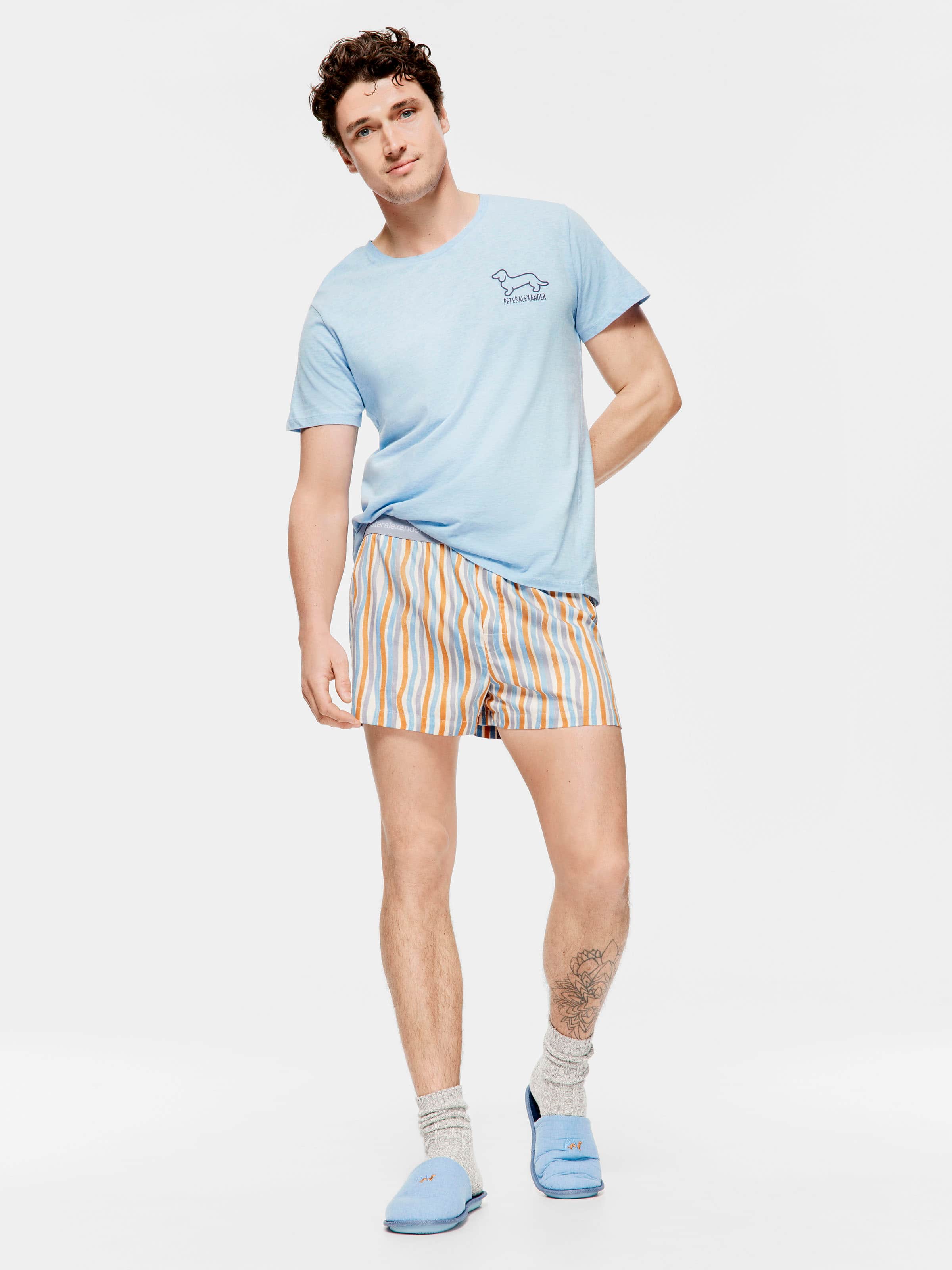 Wavy Stripe Boxer Short