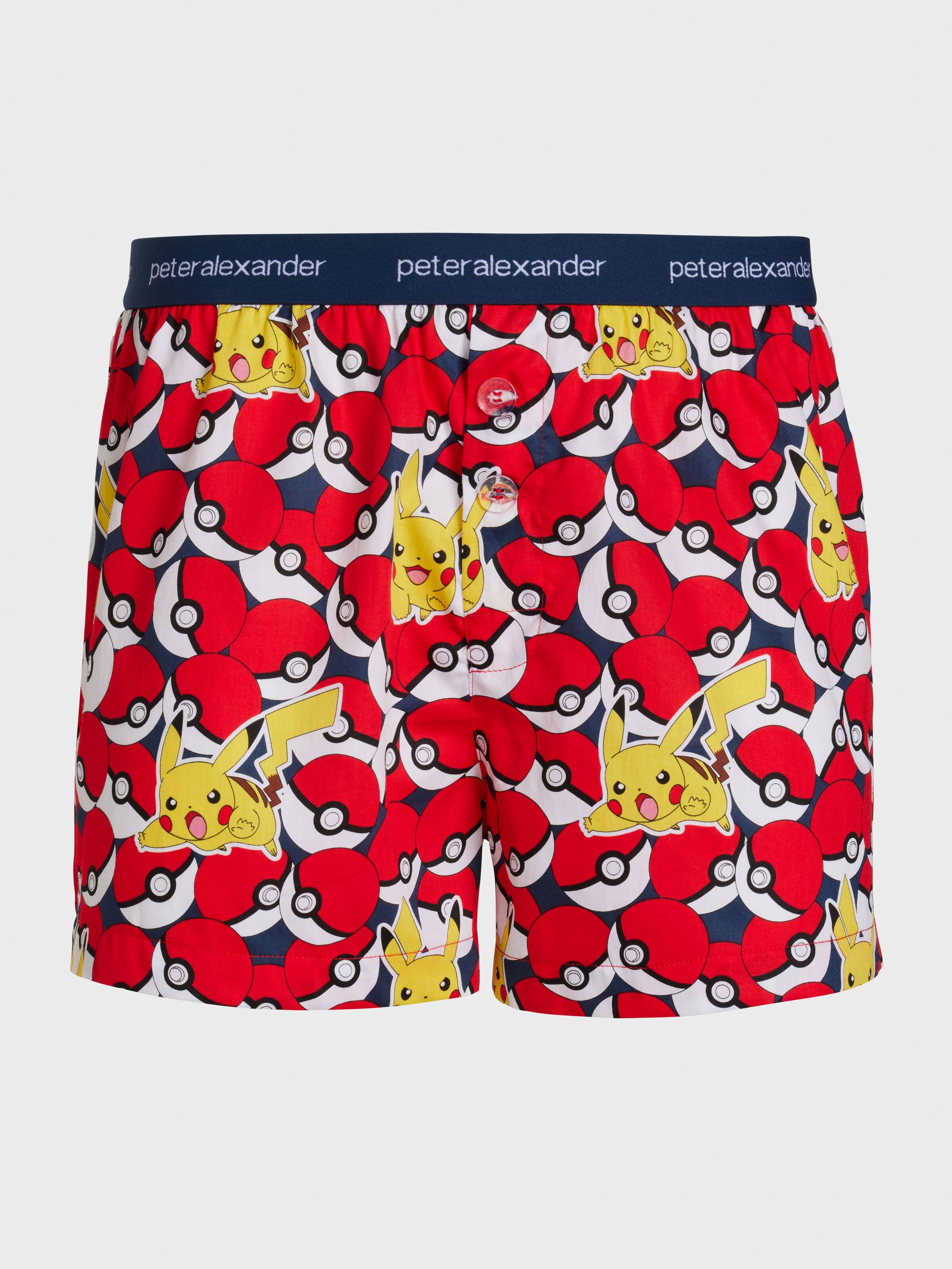 Pokemon Mens Pikachu Boxer Briefs, 2 Piece Set Printed Allover Boxer  Underwear Multi – L