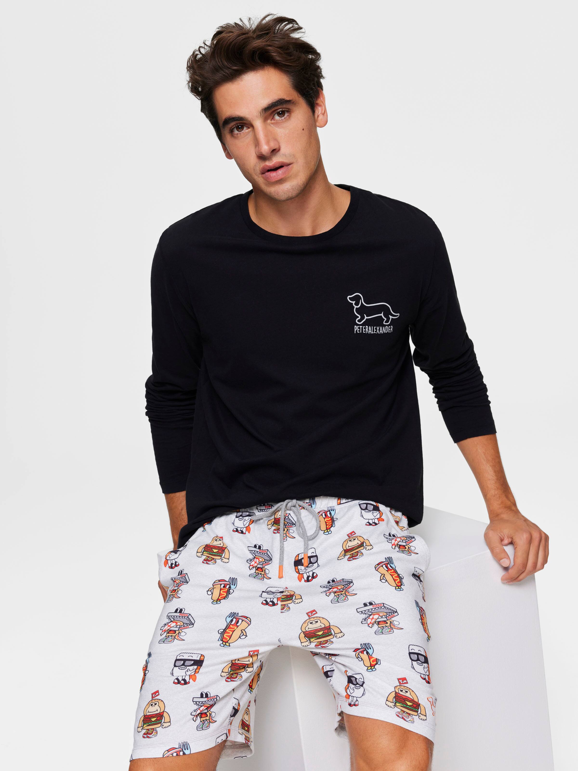 Mens pjs discount shorts and top