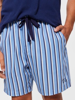 Blue Multi Stripe Mid Short