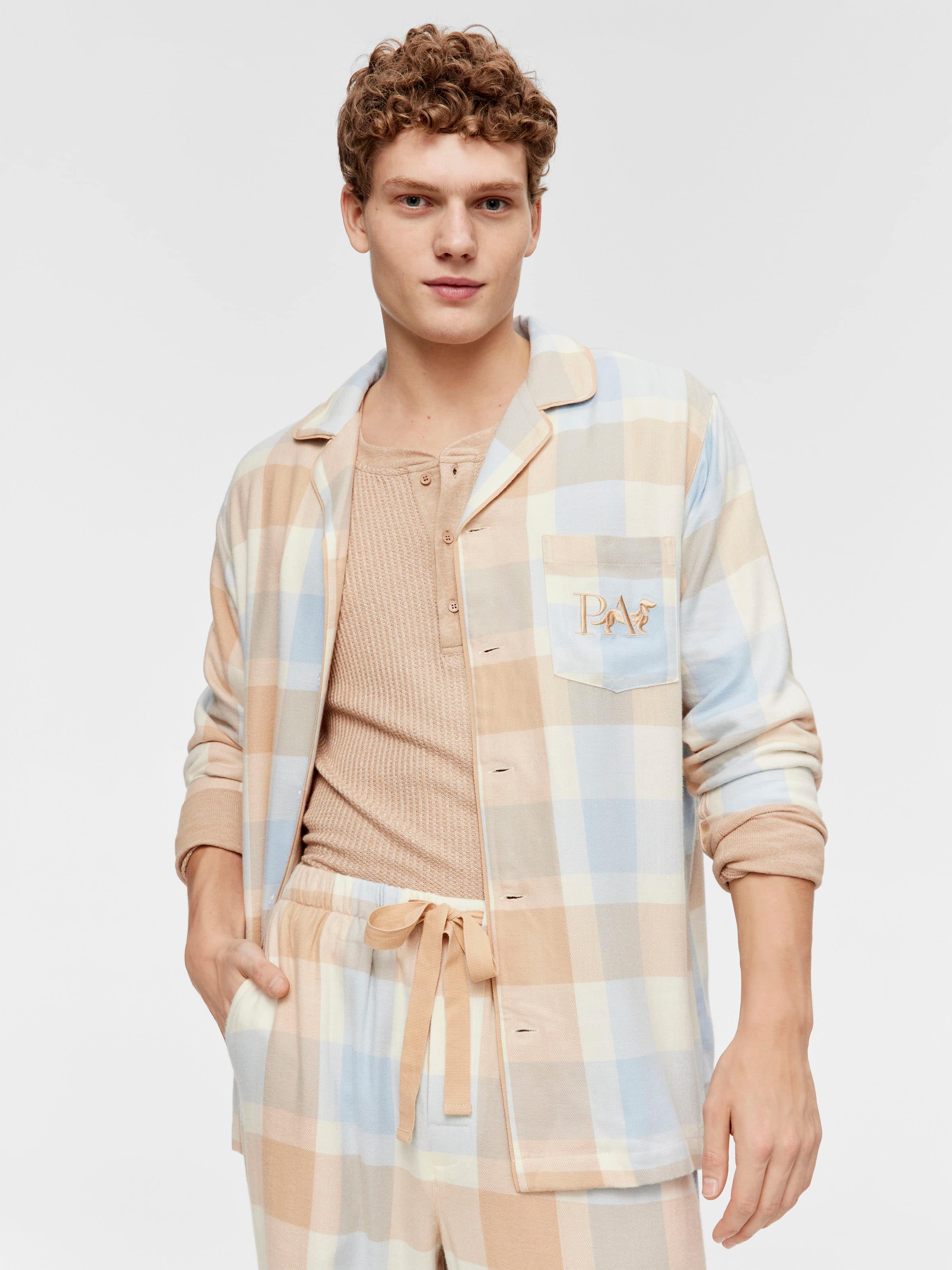 Mens discount flannelette pyjamas