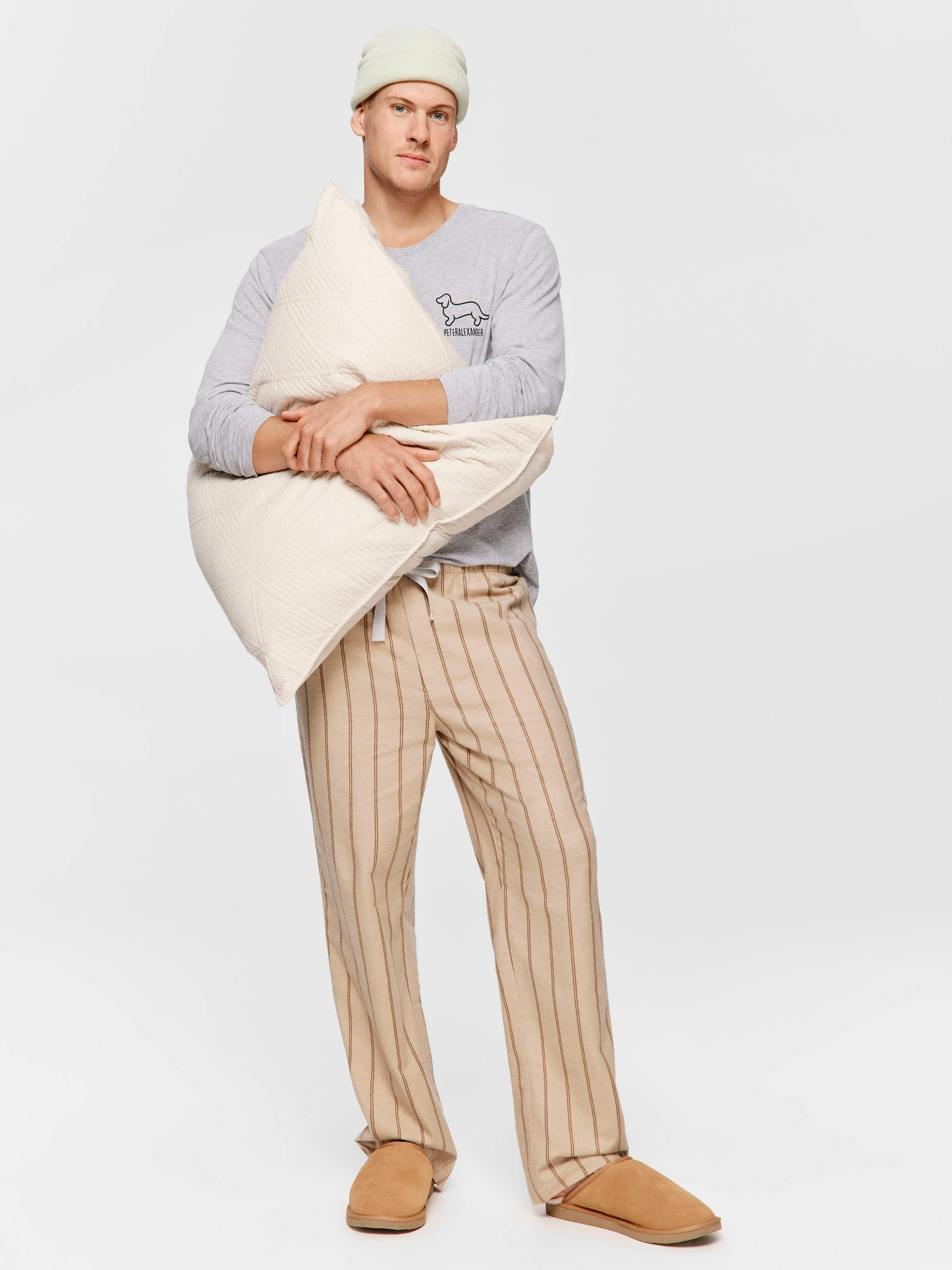 Caramel Stripe Flanelette Pj Pant