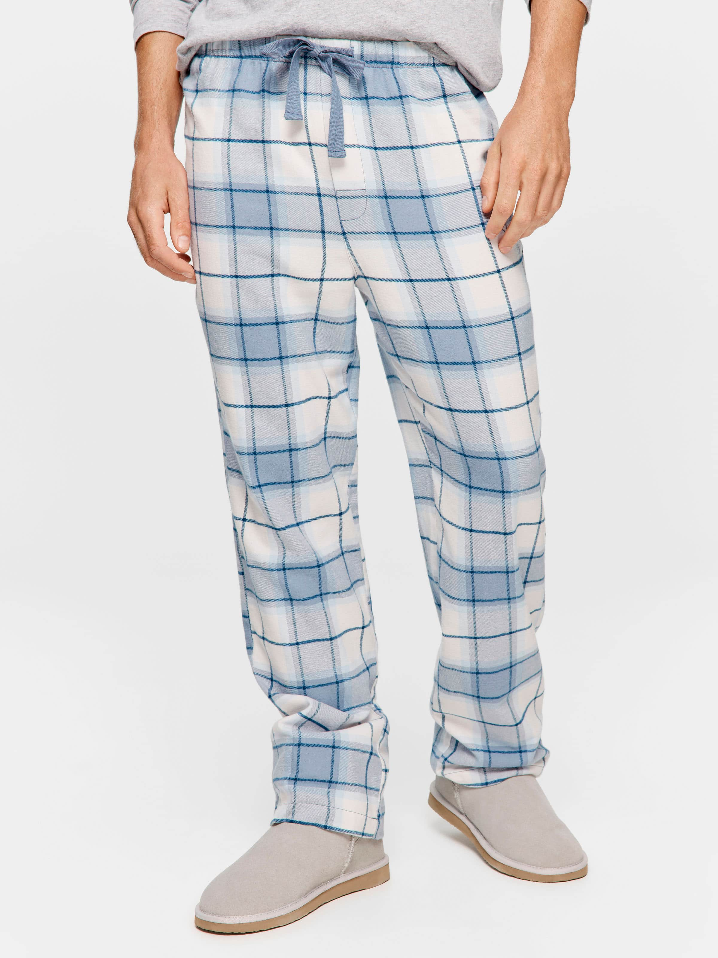 Plaid Check Flannelette Pj Pant