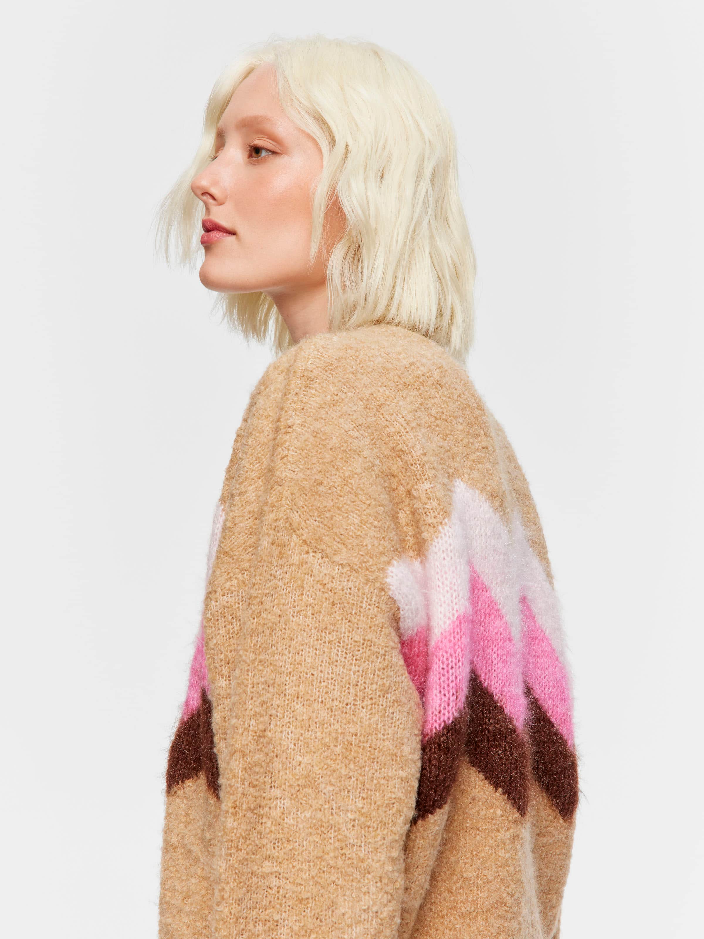Zig Zag Knit Cardi
