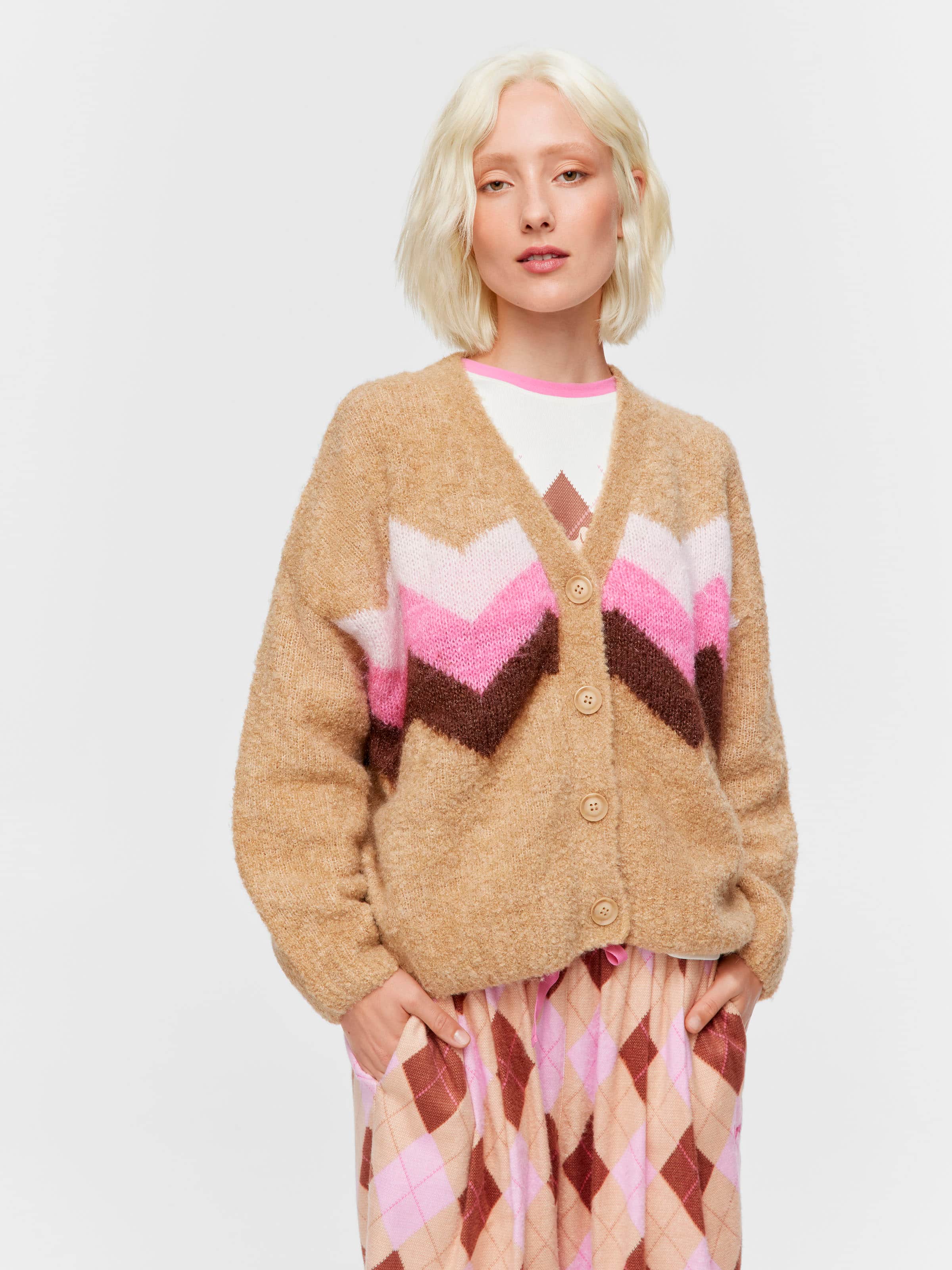 Zig Zag Knit Cardi