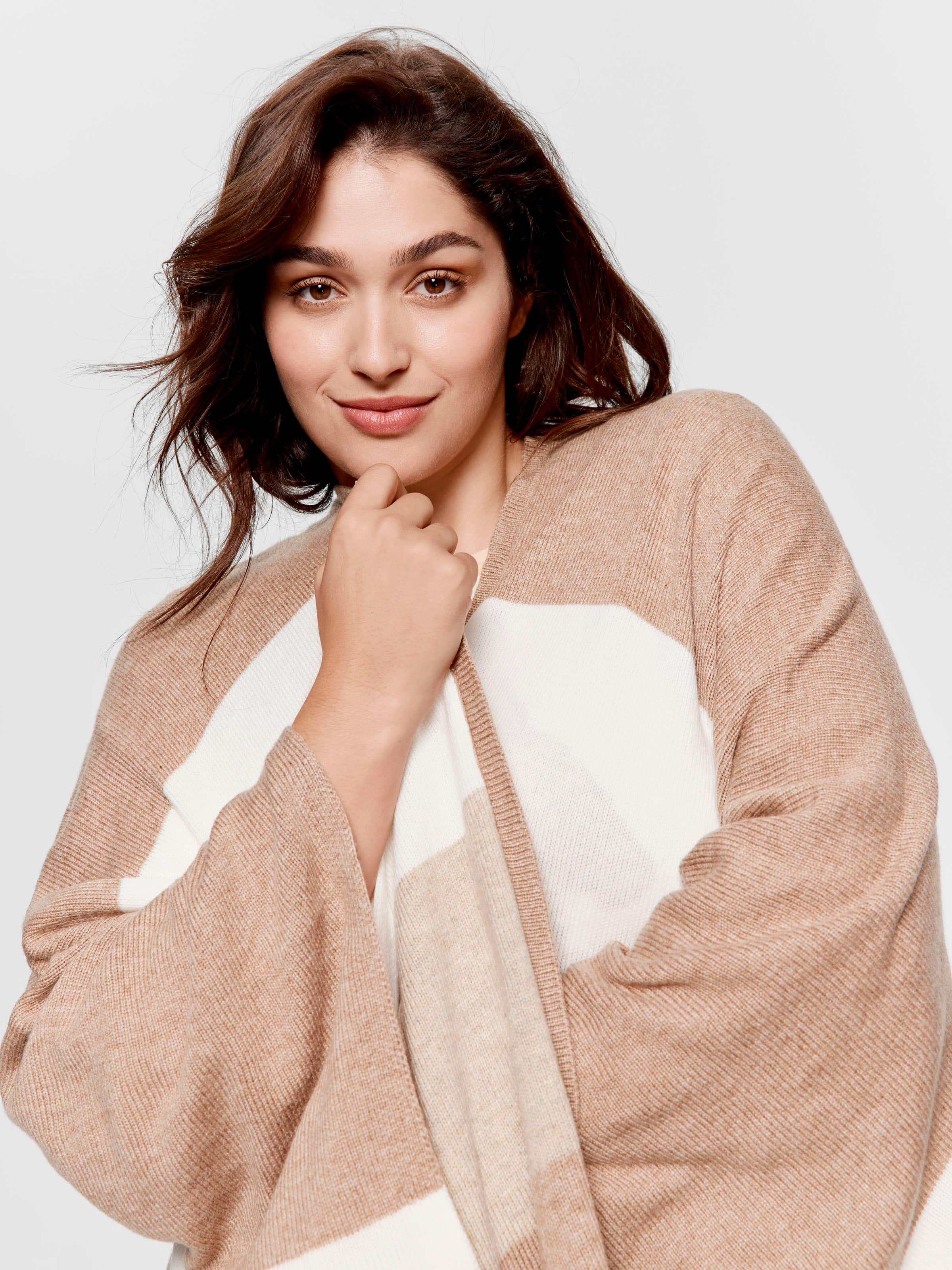 P.A. Plus Stripe Poncho