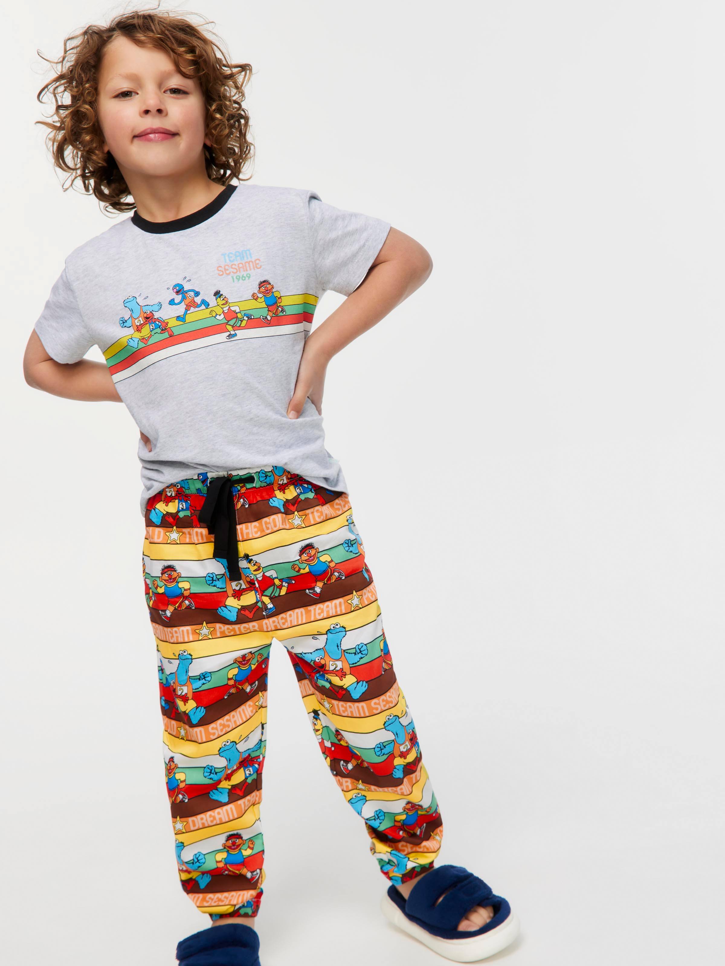 Jnr Boys Sesame Street Olympics Pj Set