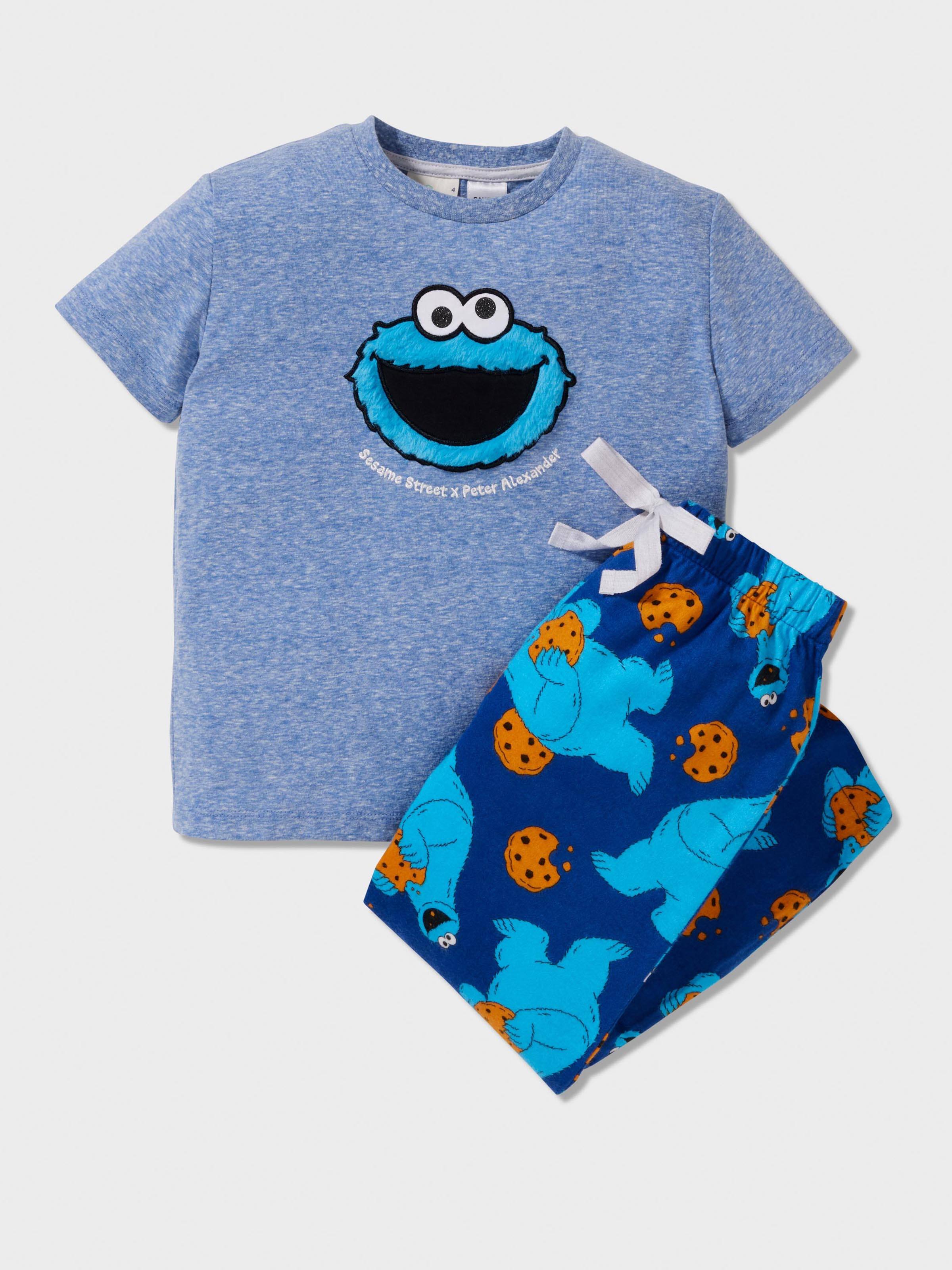 Boys Cookie Monster Pj Set