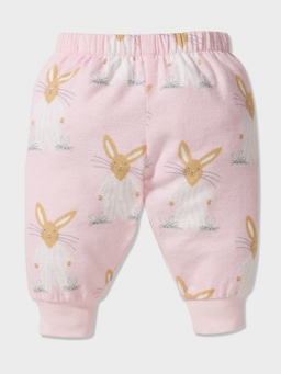 Baby Pink Bunny Pj Set