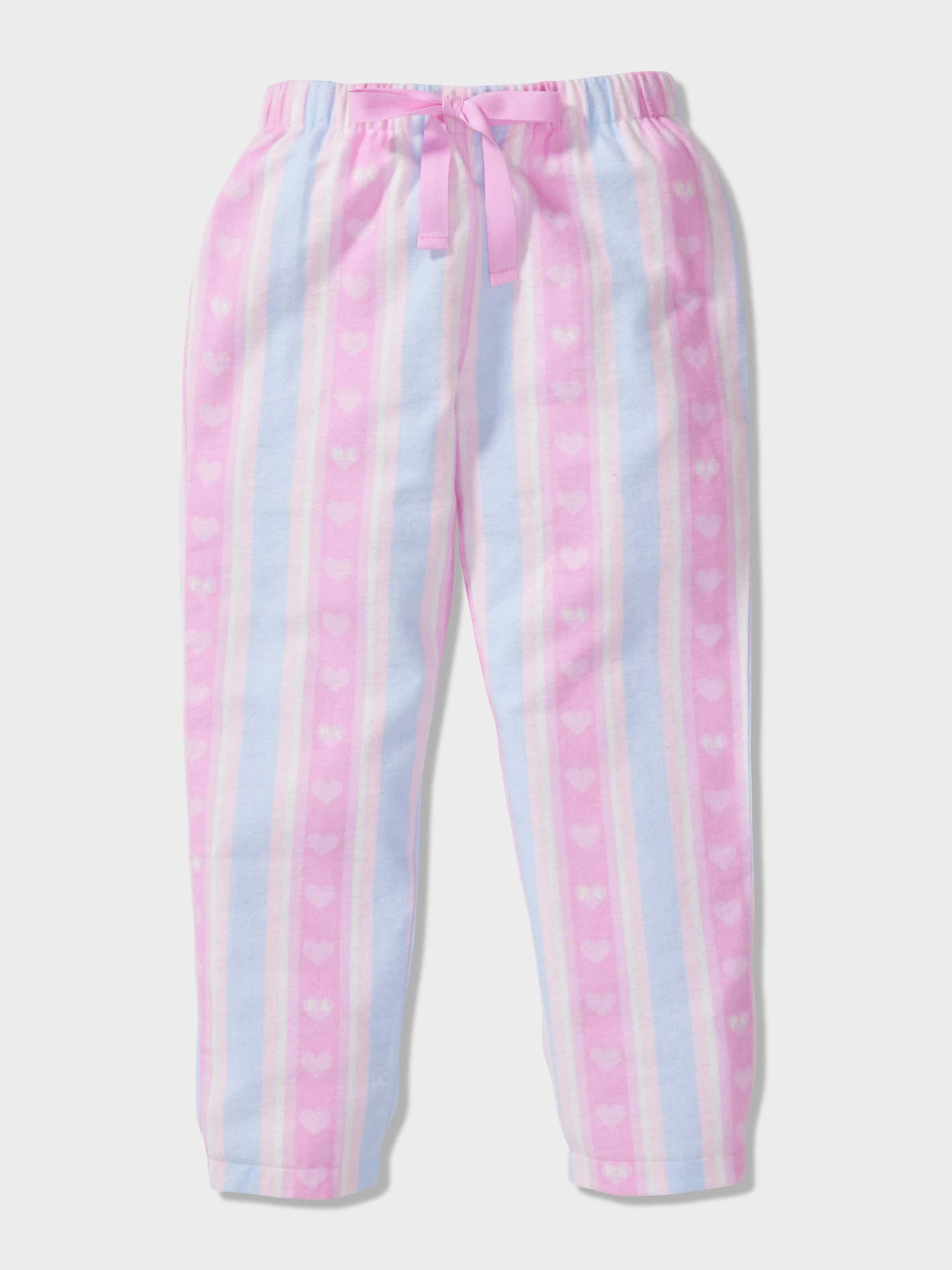 Jnr Girls Heart Print Long Pj Set